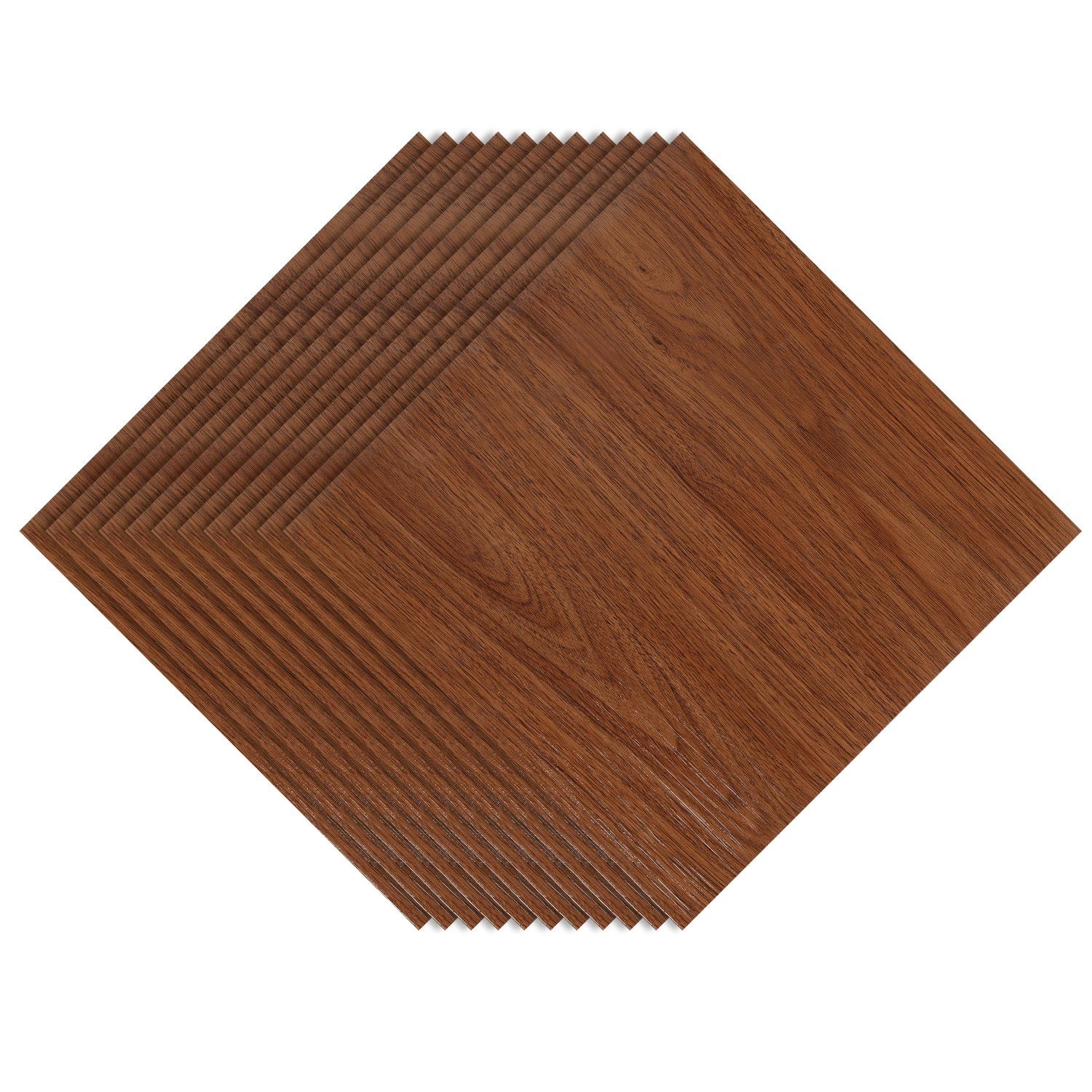 Bodenbelag geeignet,schallhemmend Vinylboden Vinylboden Selbstklebend, Dekor-Dielen Fußbodenheizung Vinyl Laminat Lospitch Holzfarbe