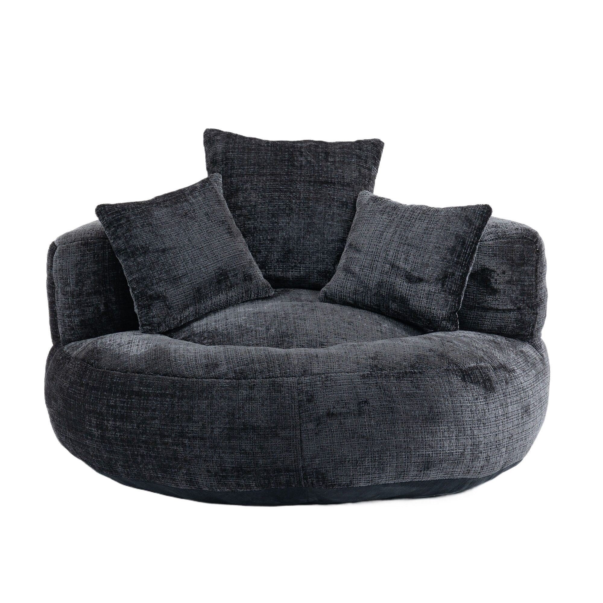 PXloue Schlafsofa Extrabreit Lazy Sofa Gaming Sofa Sitzsack Relaxsessel mit 3 Kissen, Couch für Erwachsene und Kinder, für Schlafzimmer und Büro