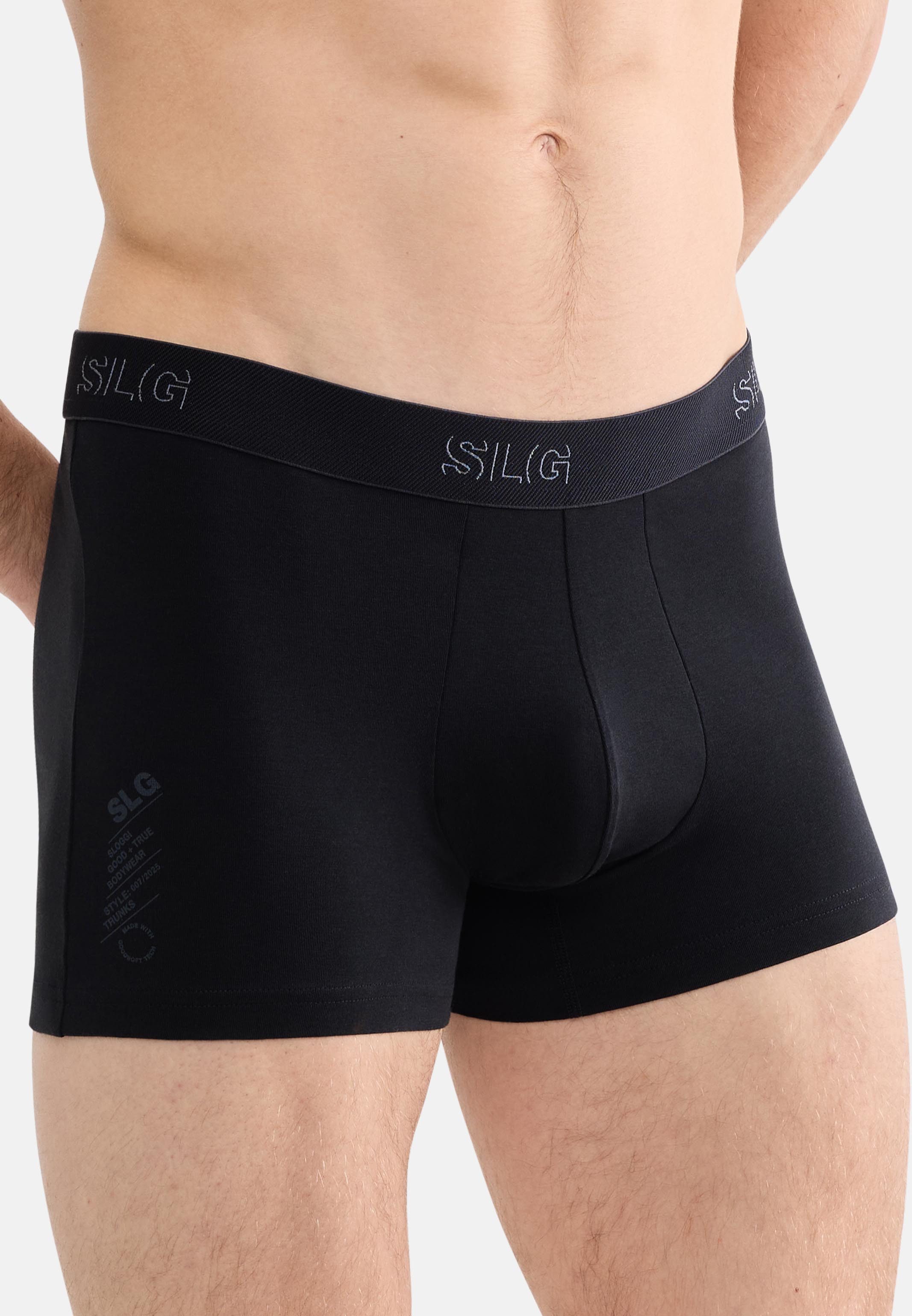 sloggi Retro Boxer 6er Pack SLG Base (Spar-Set, 6-St) Retro Short / Pant - Baumwolle - ohne Eingriff - Atmungsaktiv
