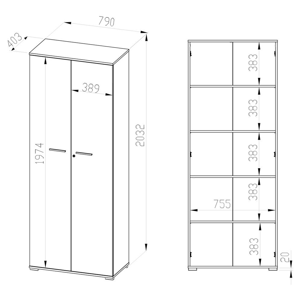 Lomadox Aktenschrank ORLEANS-131 Eiche Büro Aufbewahrungsschrank abschließb günstig online kaufen