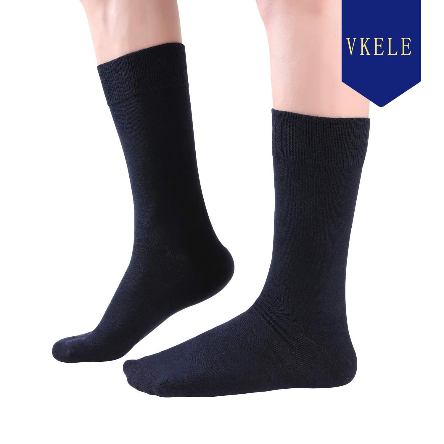 Vkele Businesssocken Bunte Socken (6-Paar) Geschenkpack einfarbige socken herrensocken, Crew Socken