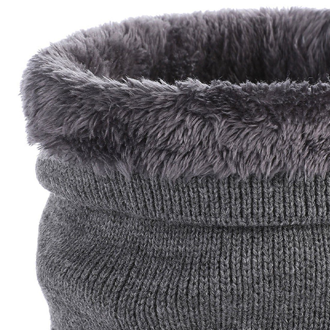 gepolstert Abdeckung DÖRÖY Schwarz verdickt Winter warm Schal, Unisex Modeschal einfarbig Hals