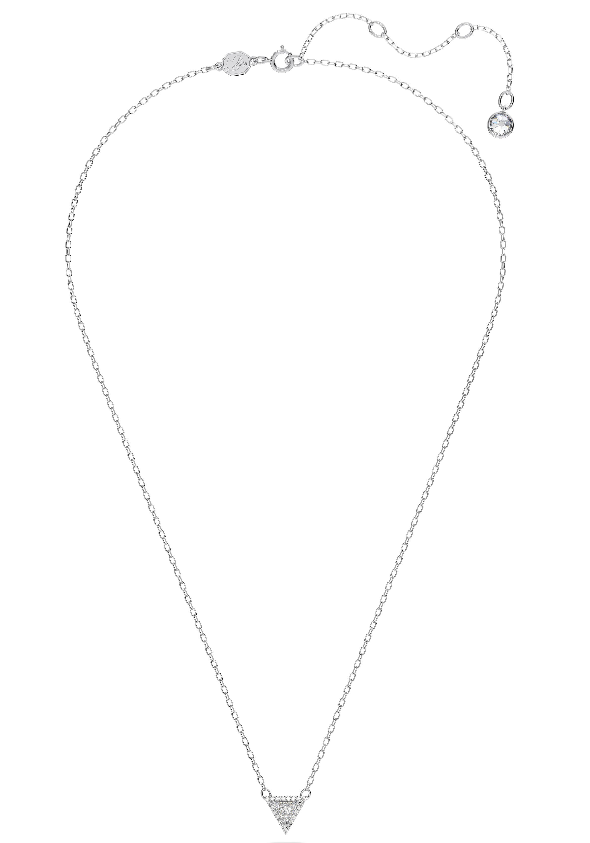 Swarovski Ortyx Weiß, Trilliant-Schliff, 5642983, Swarovski® mit Kristall mit Kette Rhodiniert, Anhänger, Anhänger