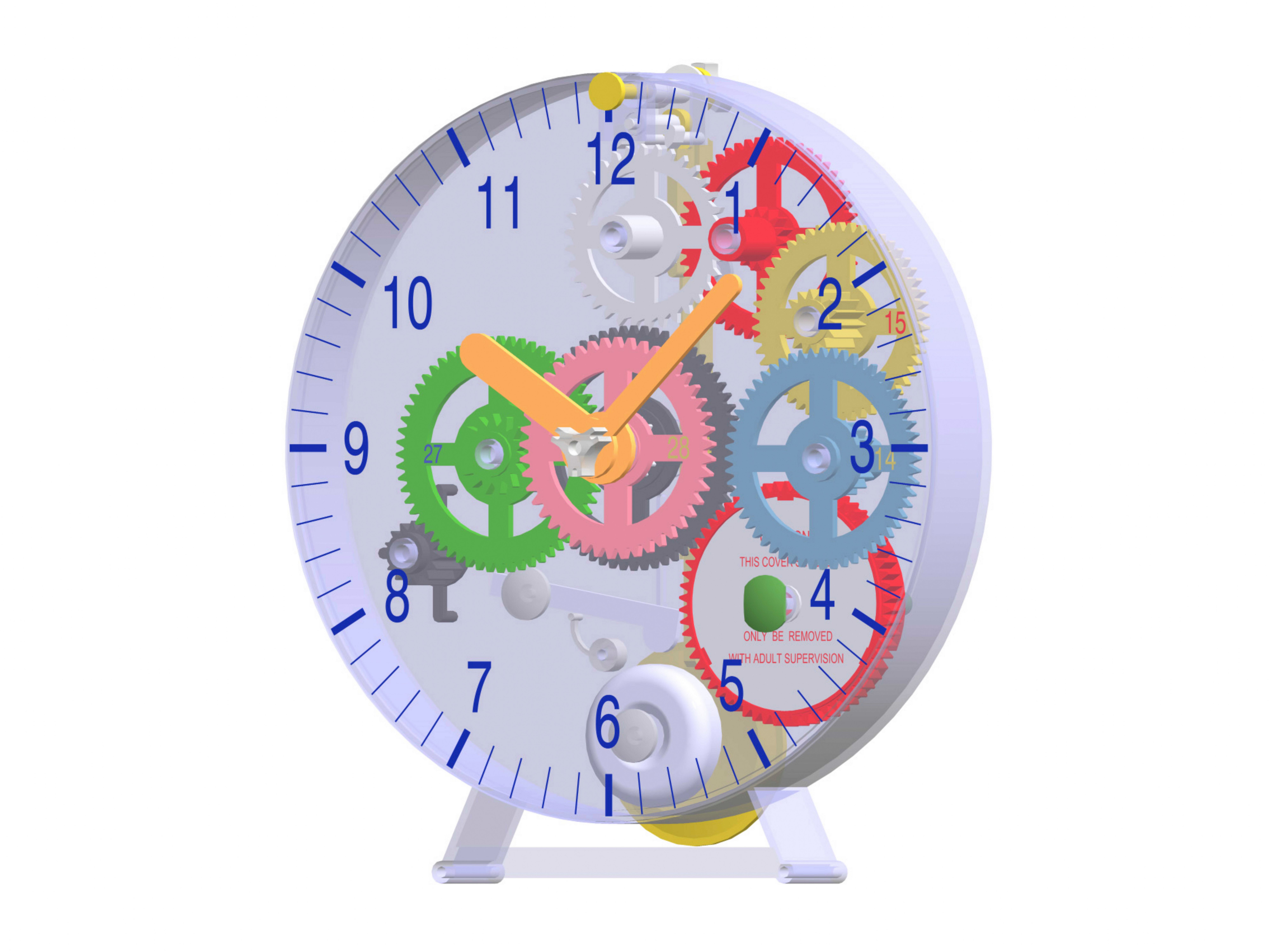 EUROTIME Tischuhr 80000-99 EUROTIME Kinder Tischuhr zum Selbstbau