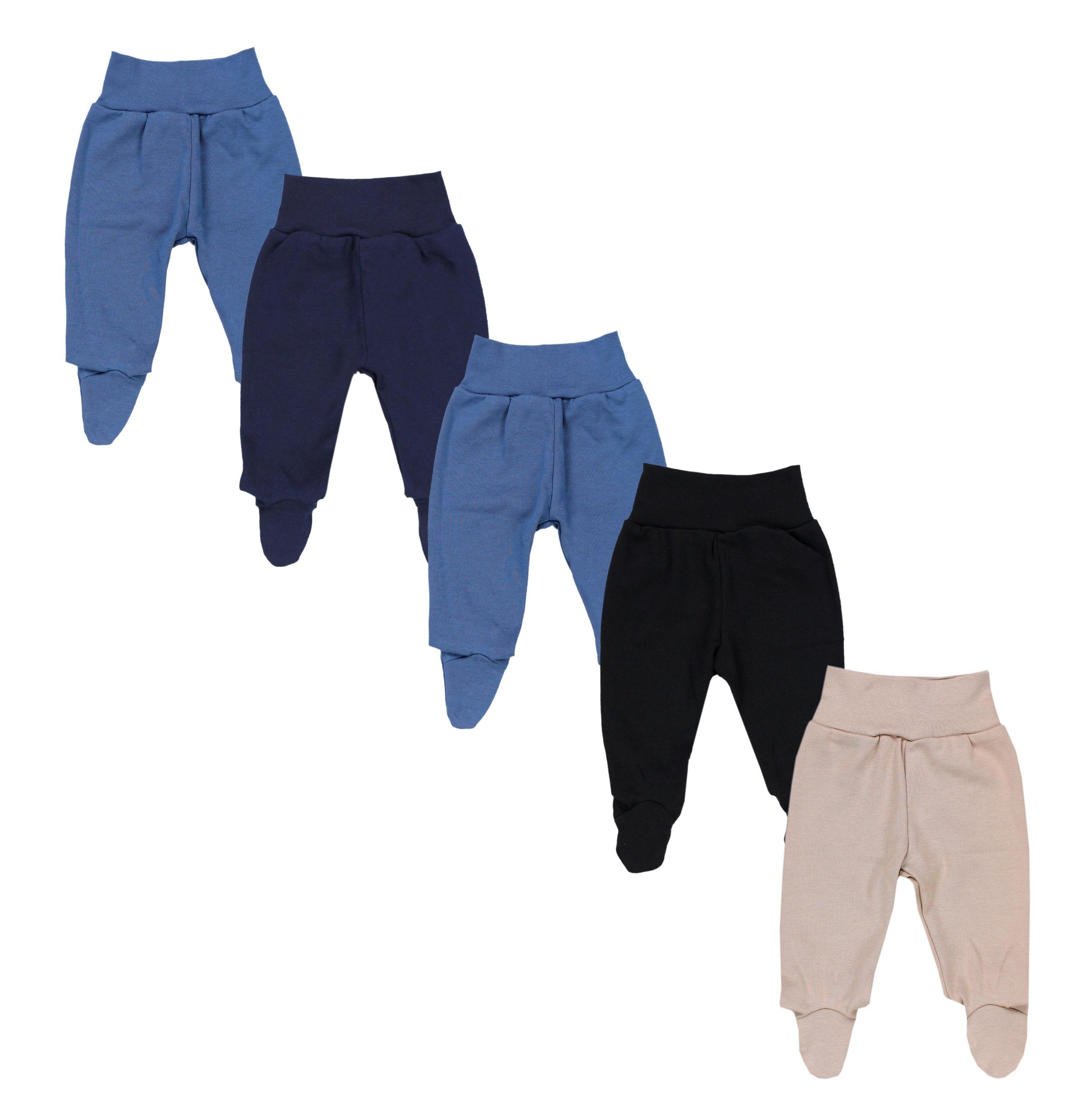 TupTam Schlupfhose TupTam Baby Unisex Hose mit Fuß Bunte 5er Pack