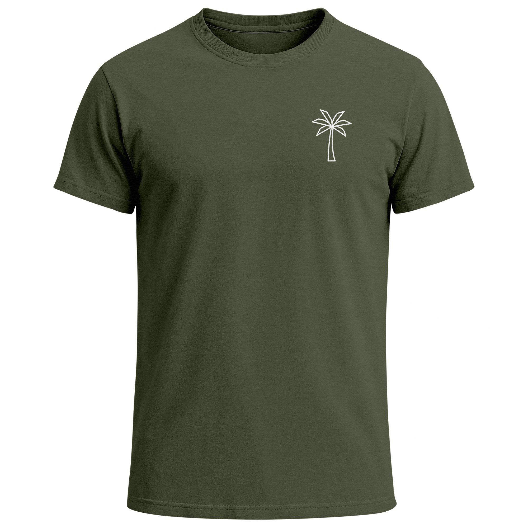 Neverless Print-Shirt Herren T-Shirt Palme Print günstig online kaufen