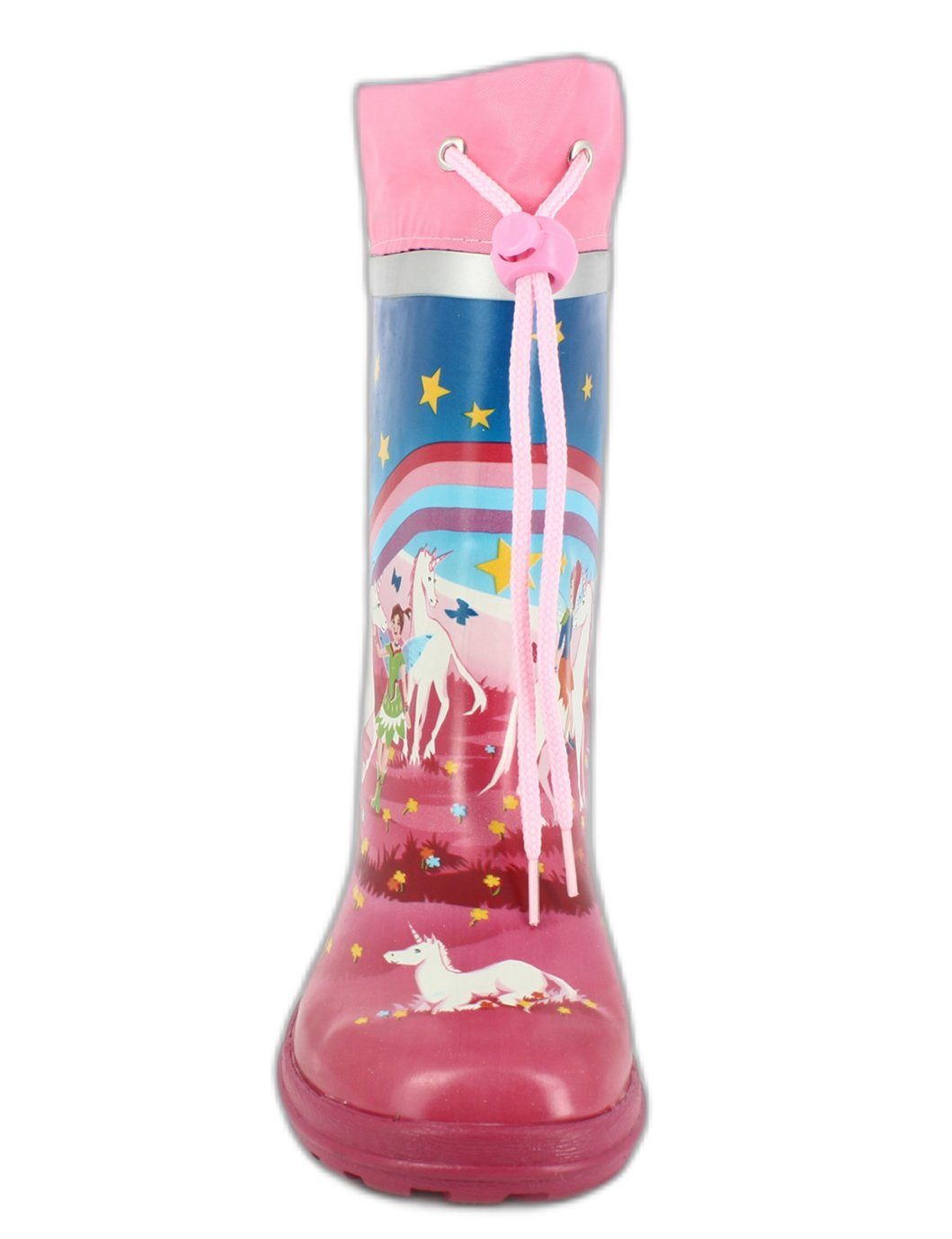 Beck Gummistiefel Wonderland Gummistiefel (wasserdichter, schmaler Stiefel, für trockene Füße bei Regen und Matschwetter) herausnehmbare Innensohle, weicher flexibler Naturkautschuk