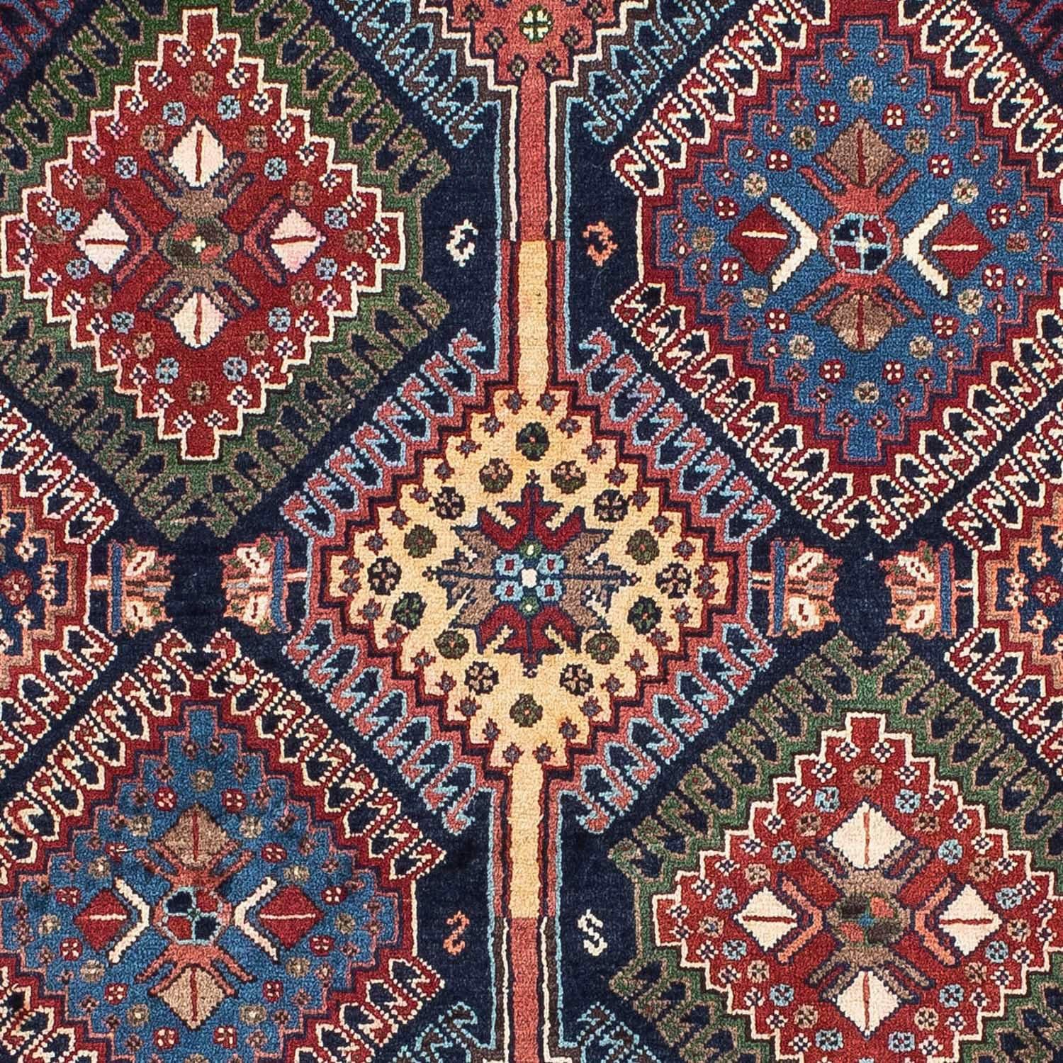 Hochflor-Läufer mm, 72 rechteckig, x 198 Höhe: Abadeh chiaro morgenland, 10 Handgeknüpft cm, Rosso Medaillon