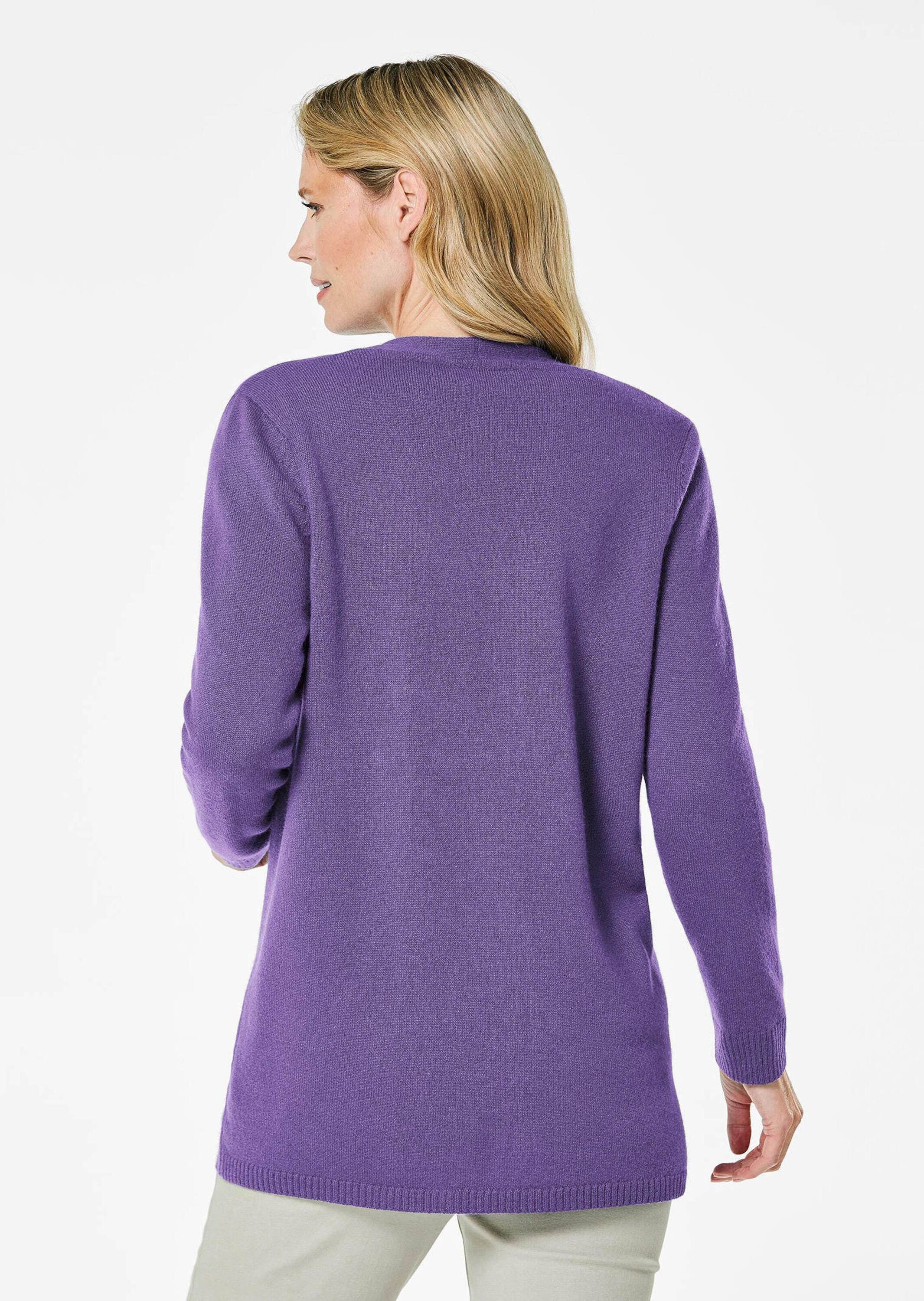 GOLDNER Strickjacke Langarm Feinstrick-Cardigan Damen Strickjacke aus reine günstig online kaufen