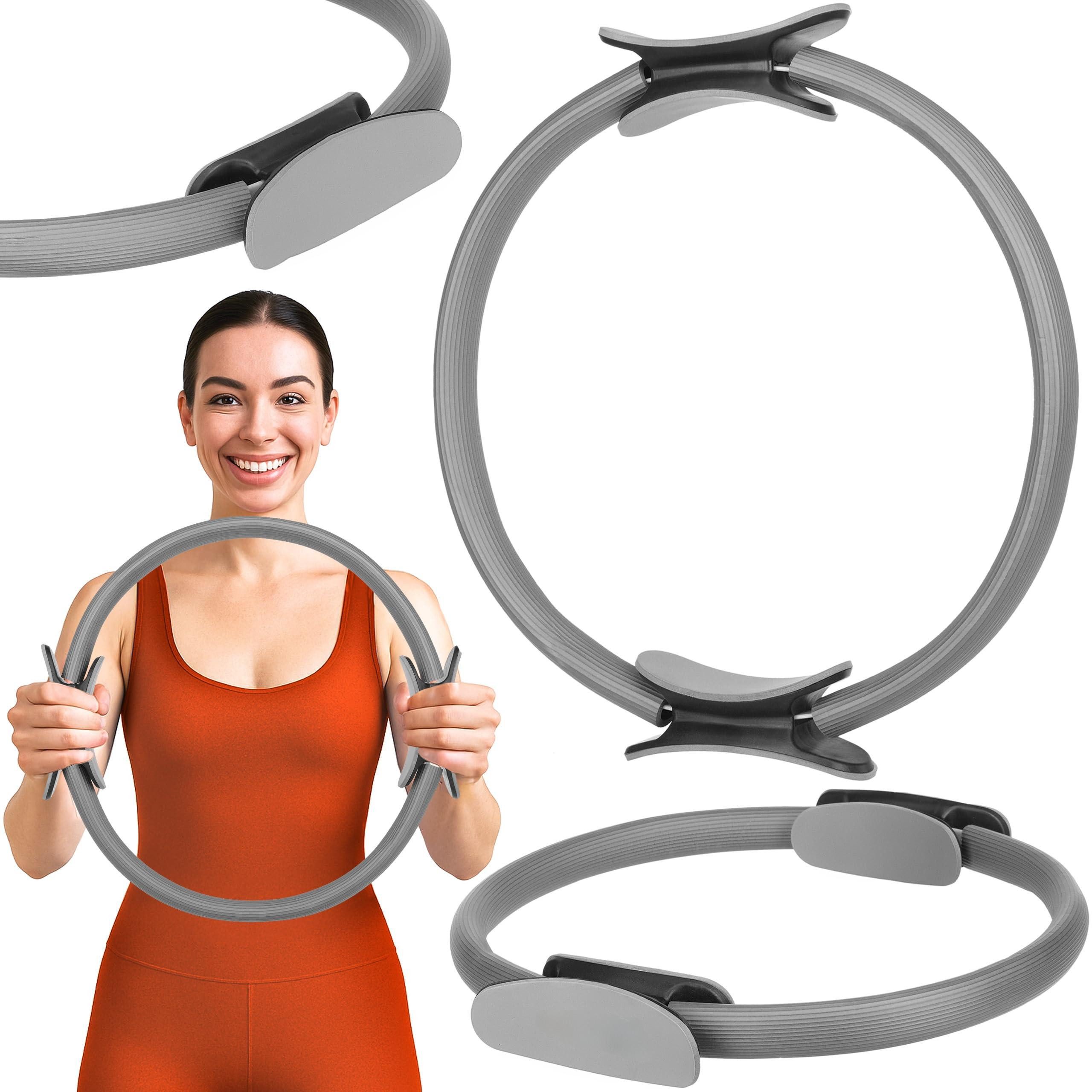 Kityhome Pilates-Ring Grau, 38 cm, 300 g, rutschfest, für Yoga & Fitness (1-tlg), Aktiviert Arme, Beine, Bauch & Rücken