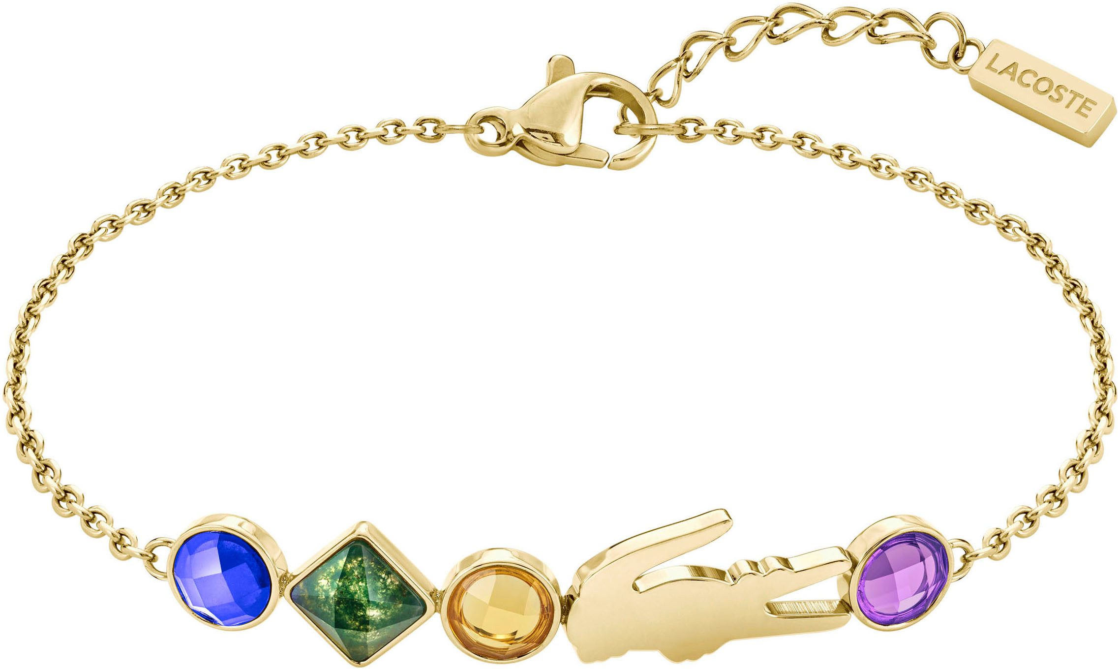 Lacoste Armband DEVA, 2040361, mit Sodalith, Topas, Amethyst, Moosachat
