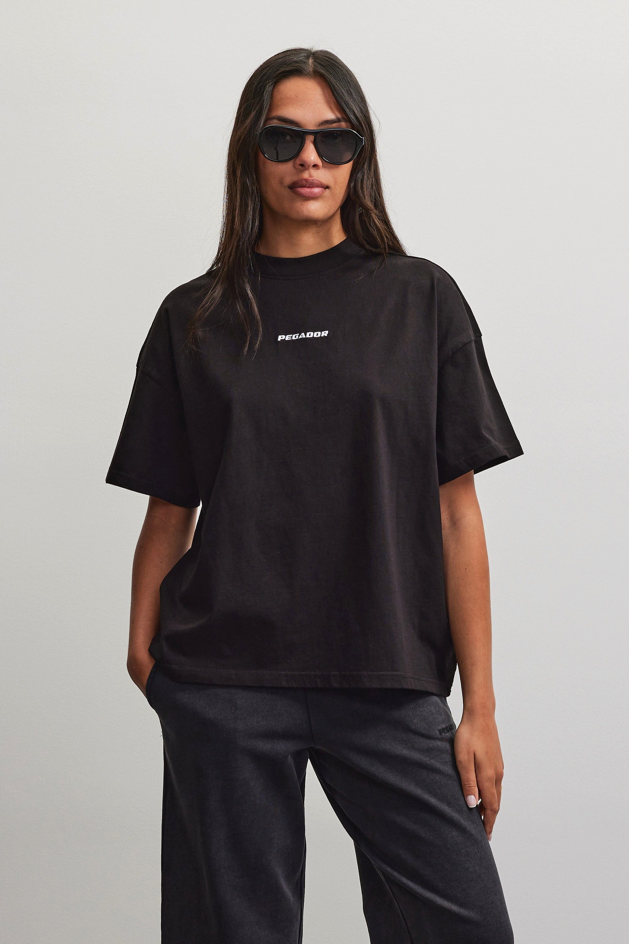 PEGADOR T-Shirt Bracy Heavy Oversized Tee Baumwolle, oversize