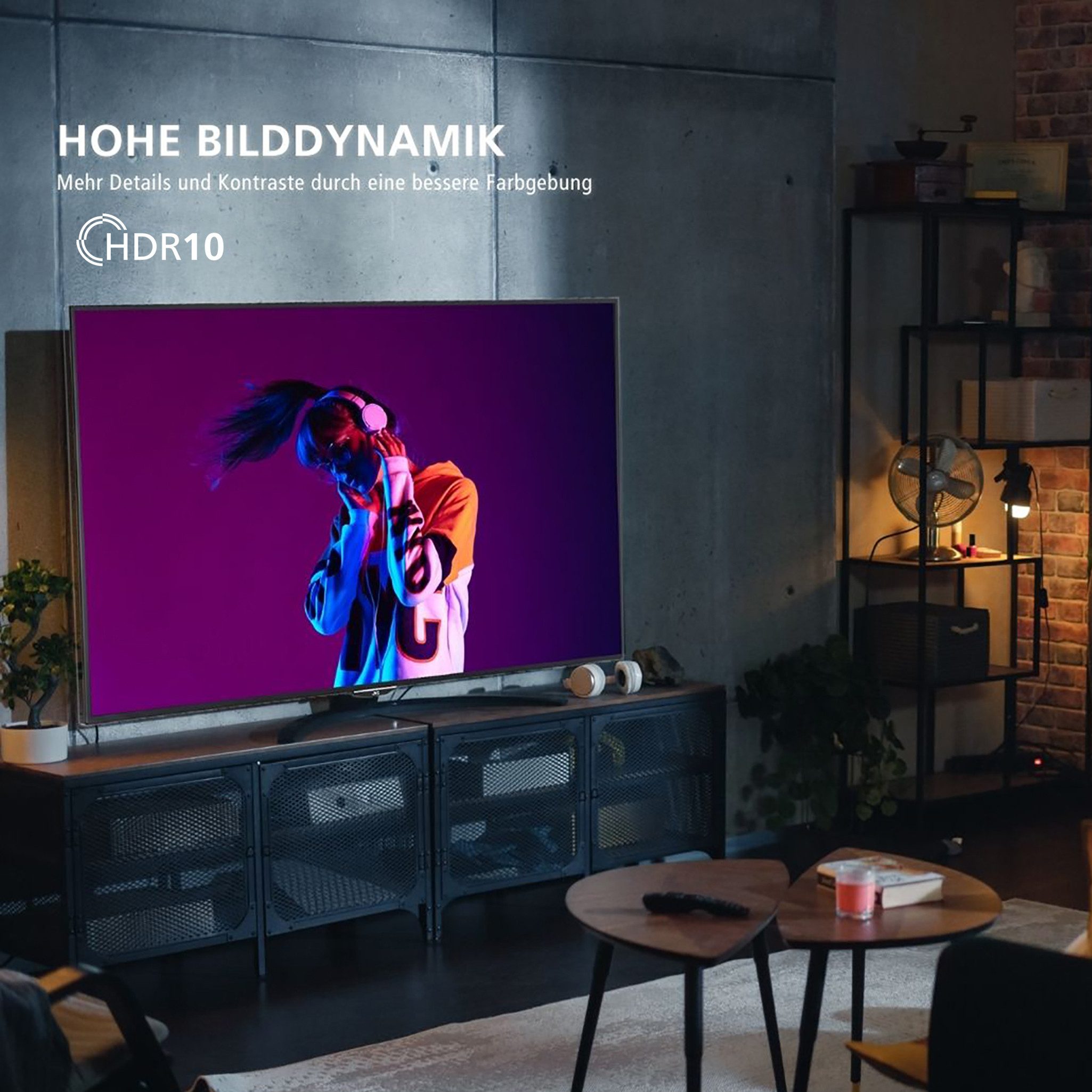 JVC LT-32VAH3355 LCD-LED Fernseher (80 cm/32 Zoll, HD-ready, Android TV, Smart TV, HDR, Triple-Tuner, Bluetooth, Google Play Store, 32 Zoll TV)