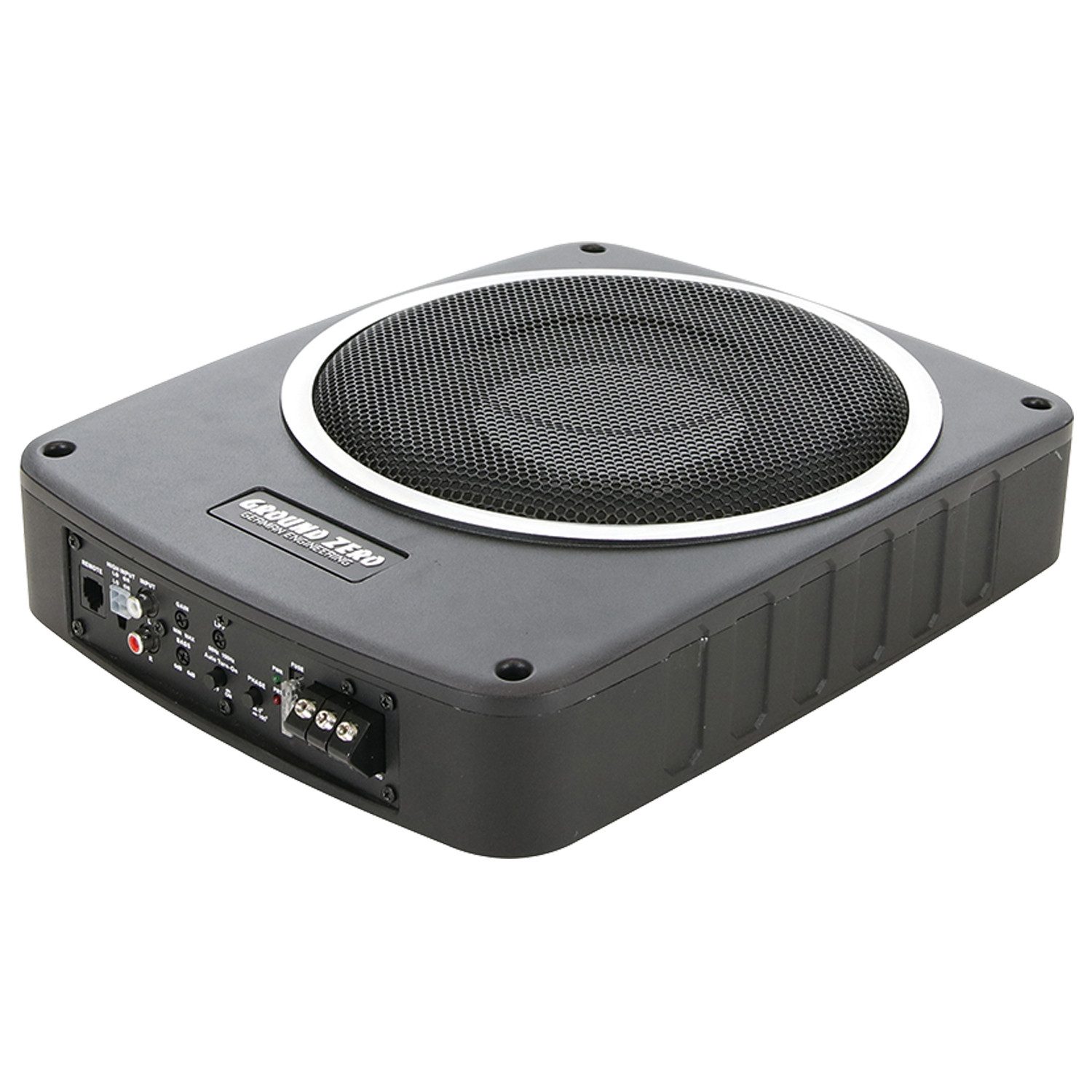 Ground Zero GZCS SW-1000A 25 cm High-Quality flacher Aktiv-Subwoofer Автомобильный сабвуфер (150 W, max.: W 25 cm)