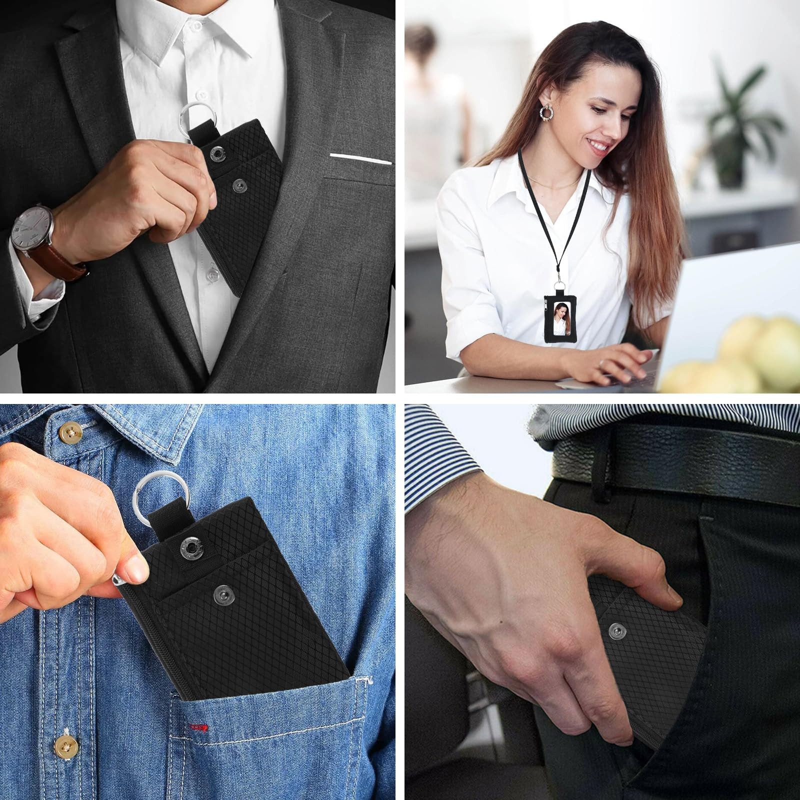 Coonoor Brustbeutel RFID-gesicherte Reise-Brusttasche – Wasserabweisende Mini-Tasche (1-tlg), für Damen & Herren, Diebstahlschutz, Ausweishülle & Geldbörse – Bild 5 von 5