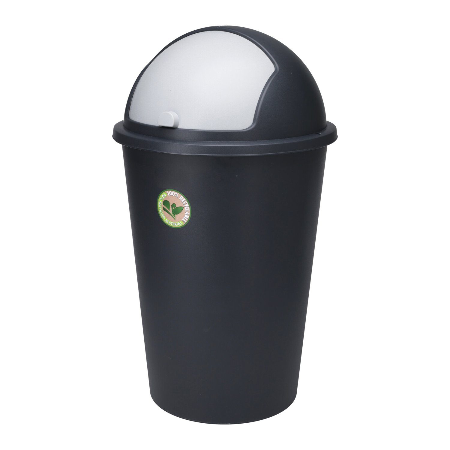 Mojawo Aschenbecher Kunststoff Abfalleimer Schwingdeckeleimer Mülleimer 25 Liter recycelt