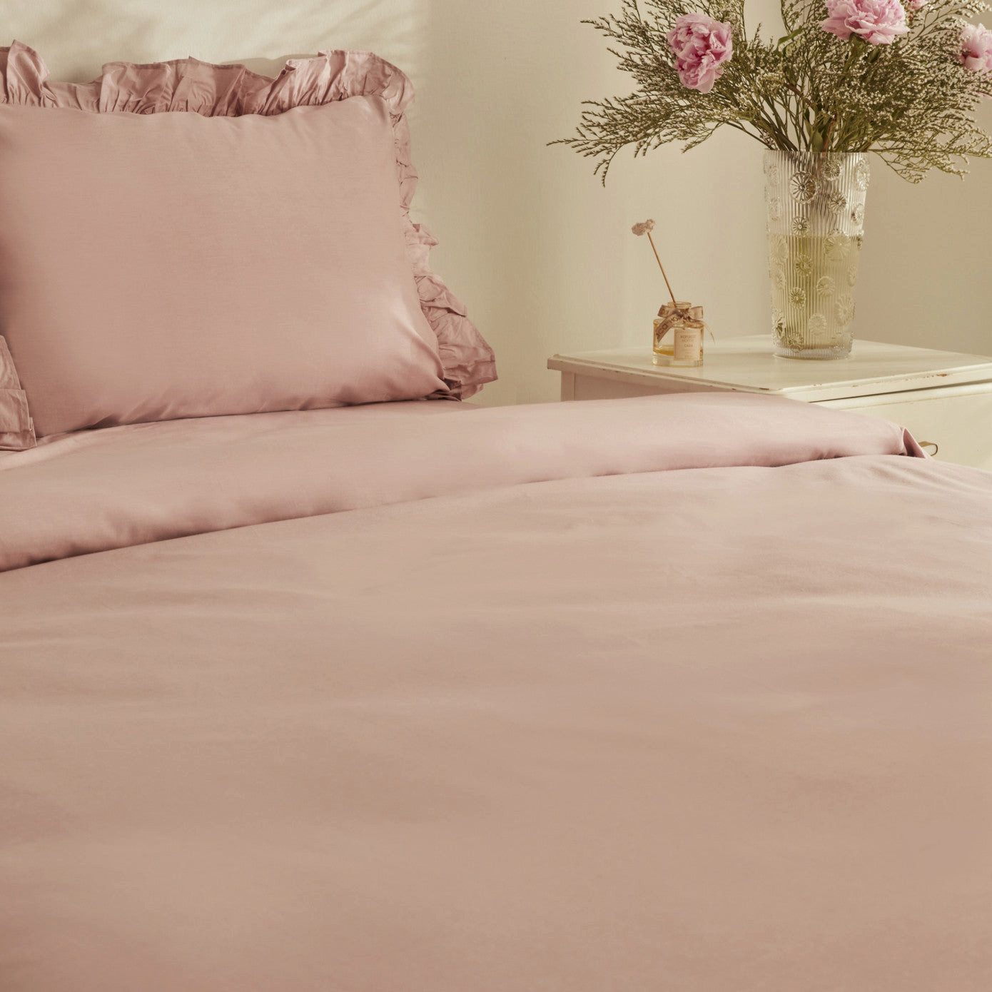 Karaca Bettwäsche Pure Ruffle 100% Baumwolle günstig online kaufen