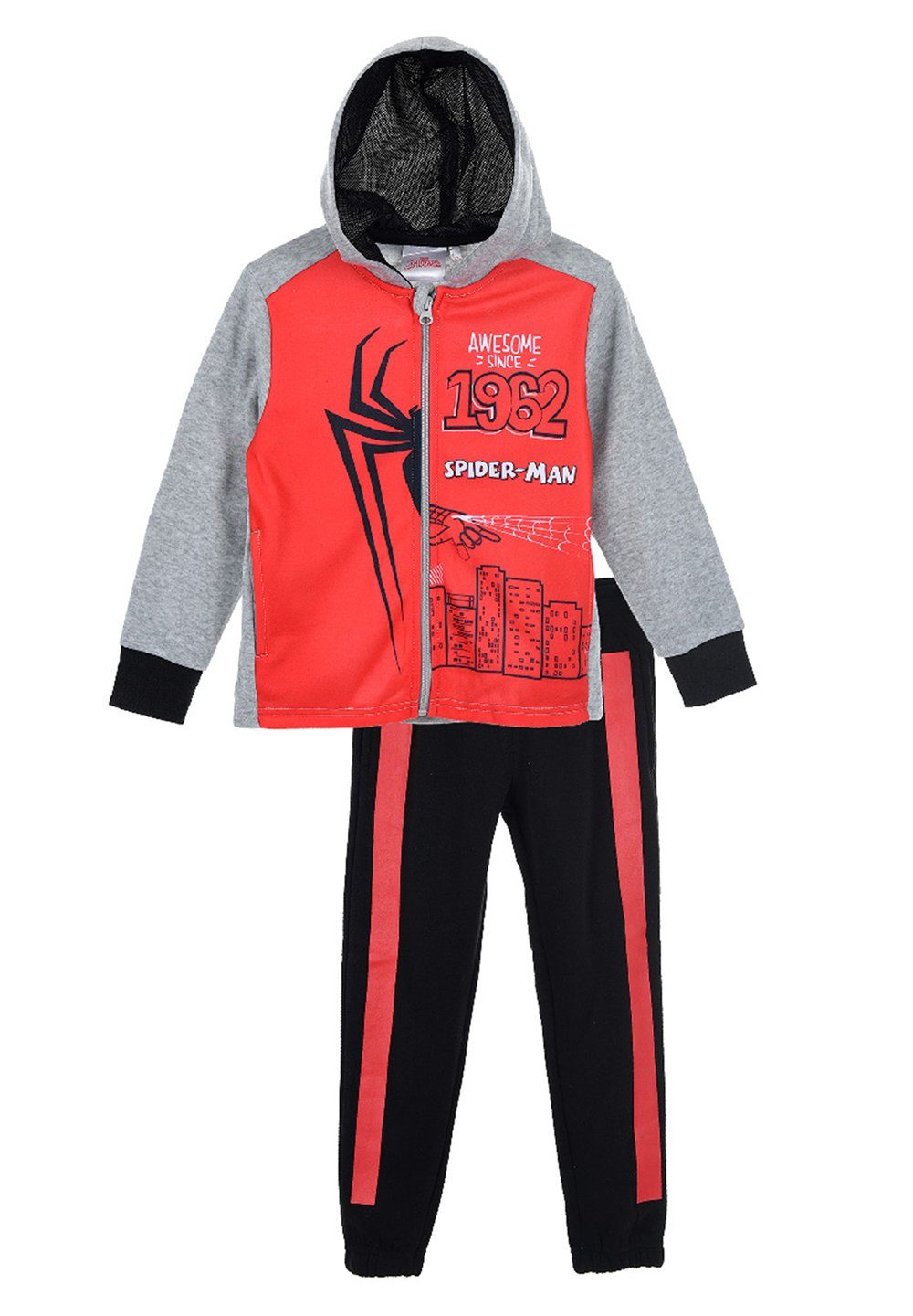 Spiderman Jogginganzug Marvel Kinder Jungen Sweat-Shirt mit Jogging-Hose Trainings-Anzug (SET, 2-tlg)