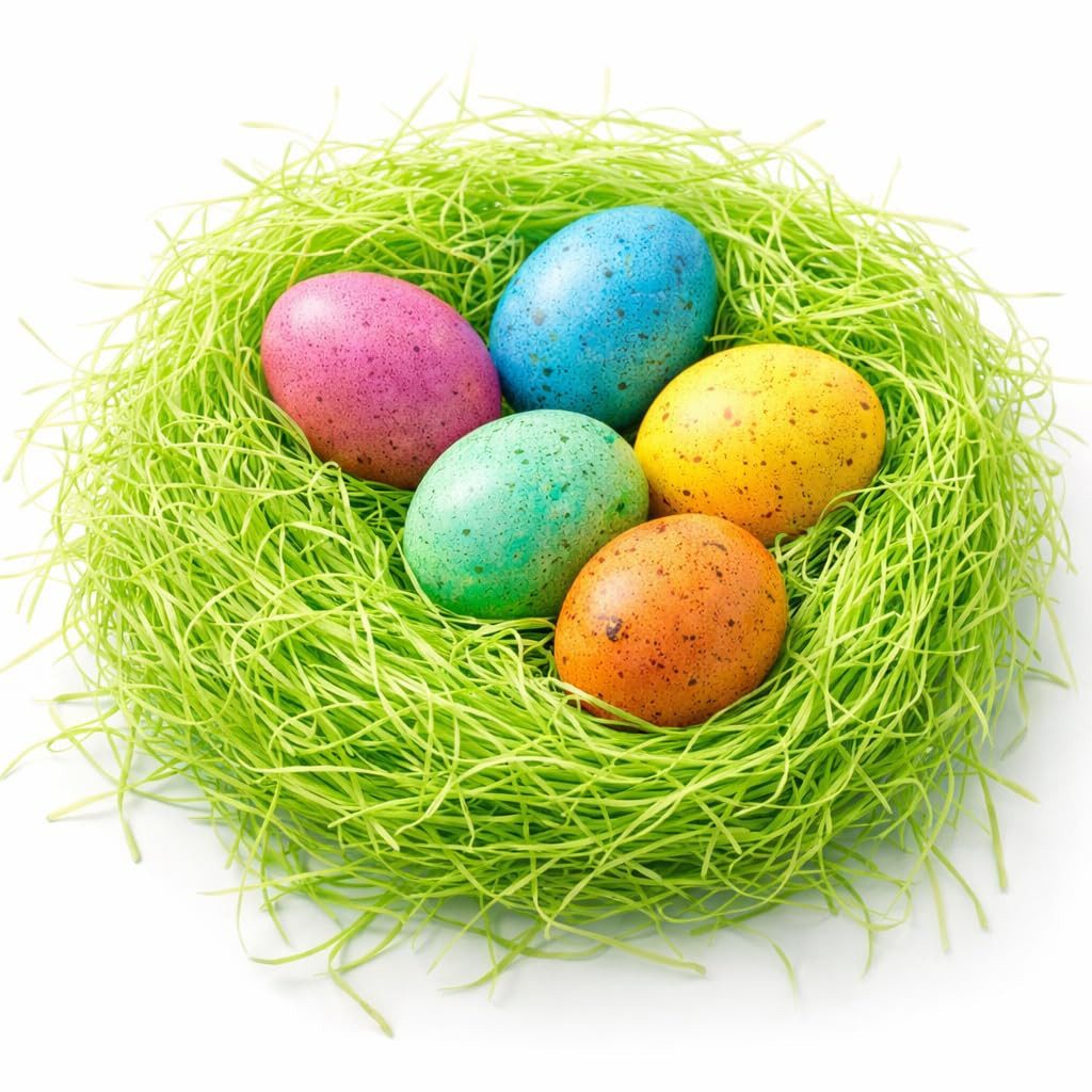 Hey!Easter® Osternest 10x 50gr. Ostergras Gras zum Schmücken an Ostern grün, täuschend echt