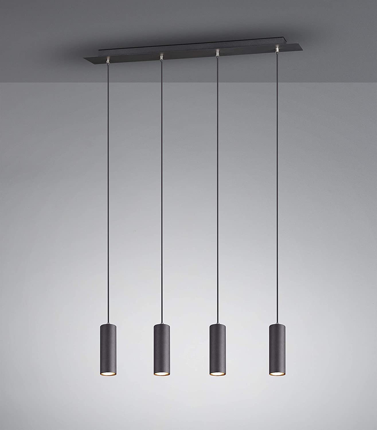 lightling Pendelleuchte Julie 4 Flammen, ohne Leuchtmittel, moderne Pendellampe aus Metall