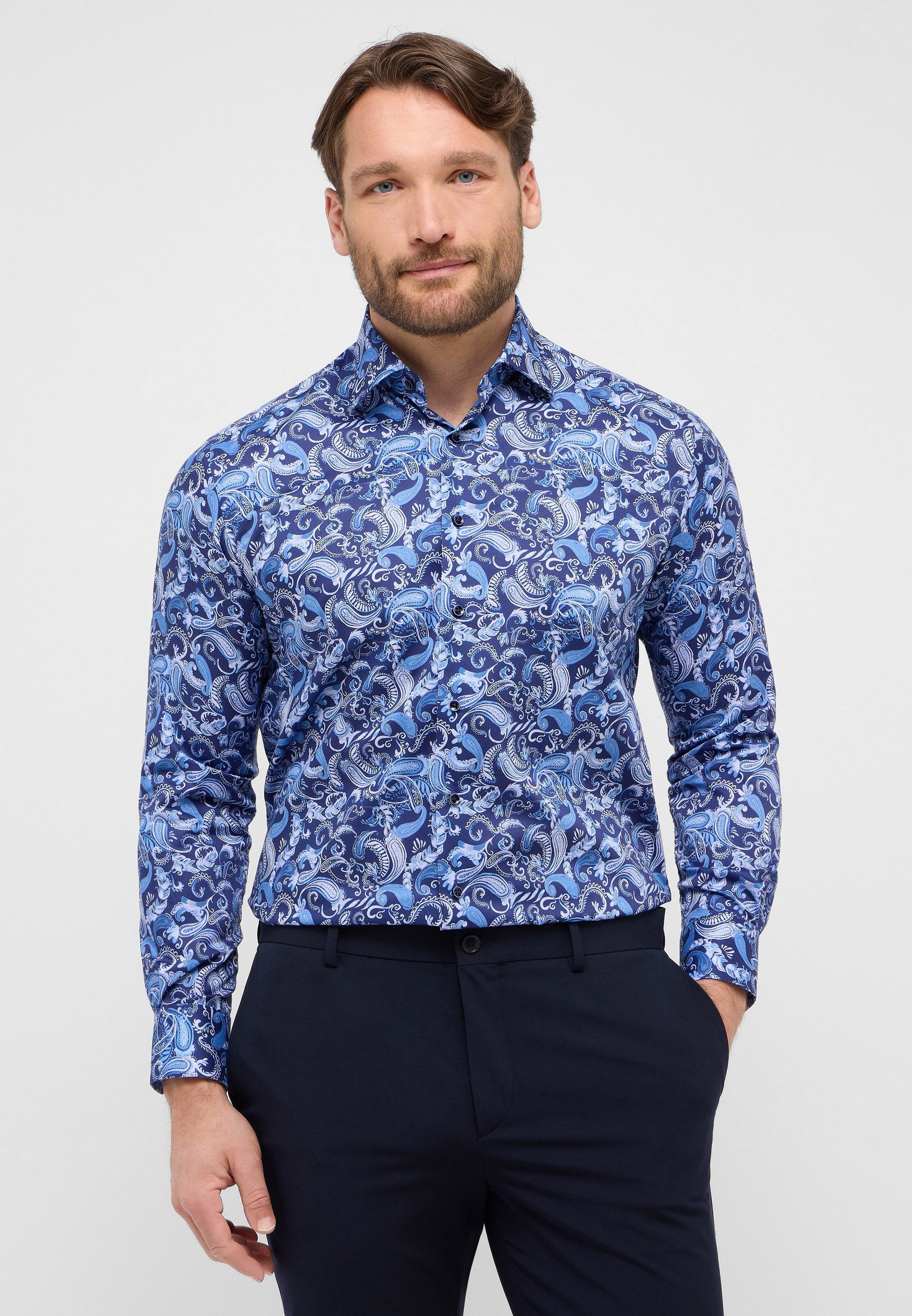 Eterna Langarmhemd COMFORT FIT NON IRON günstig online kaufen