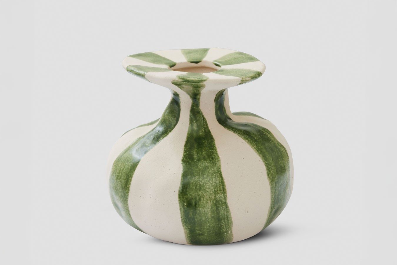 HOT Schüssel Dekovase Raja grünweiss klein