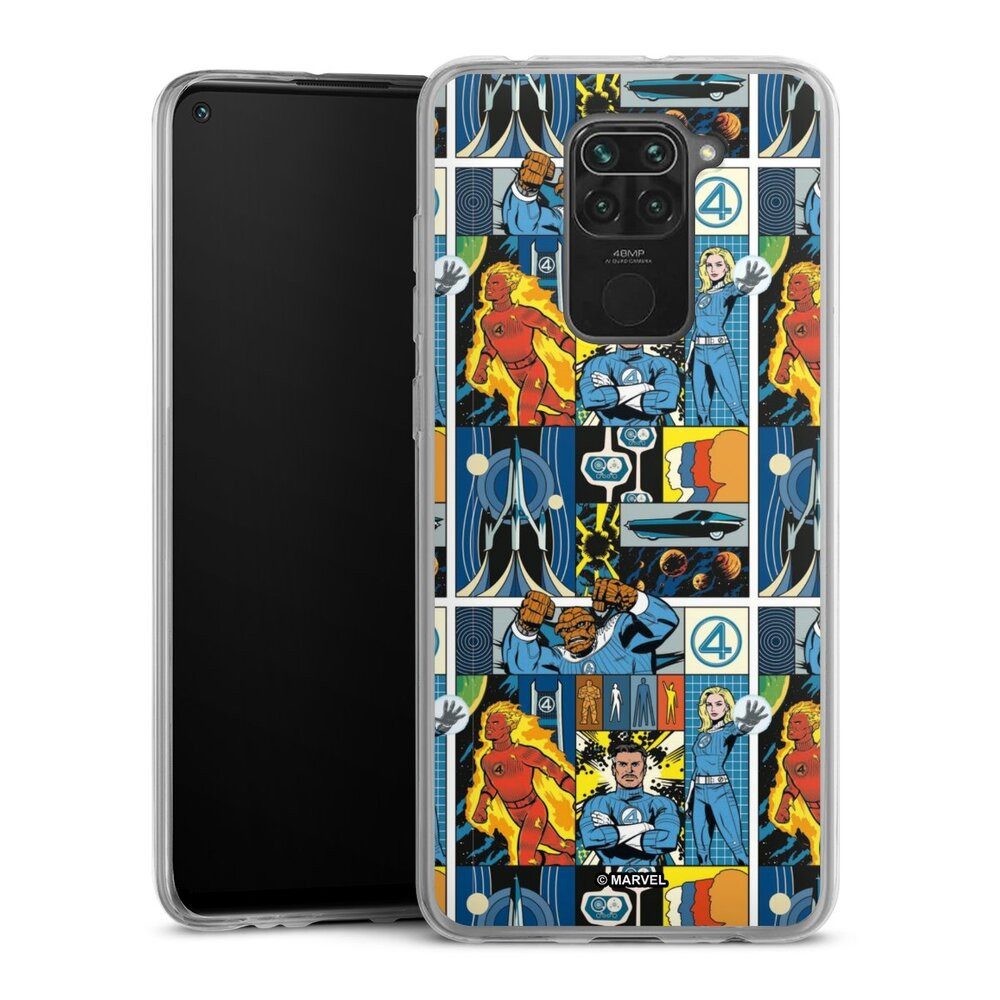 DeinDesign Handyhülle Marvel The Fantastic Four Offizielles Lizenzprodukt, Xiaomi Redmi Note 9 Slim Case Silikon Hülle Ultra Dünn Schutzhülle