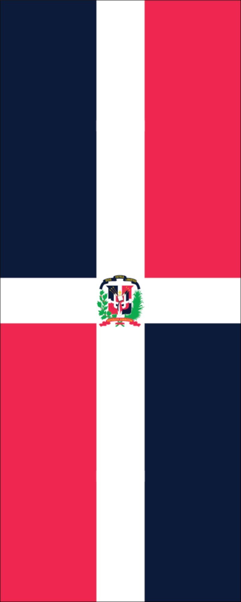 flaggenmeer Flagge Flagge Dominikanische Republik 110 g/m² Hochformat