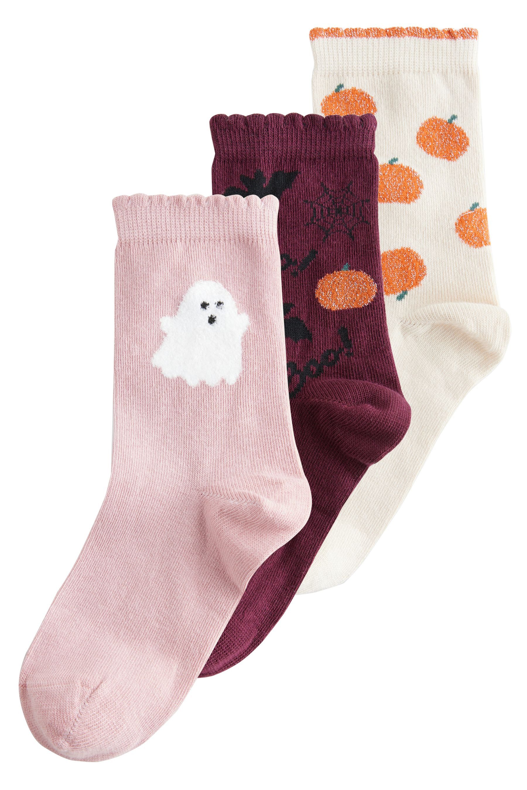 Kurzsocken 3er-Pack Söckchen, Halloween