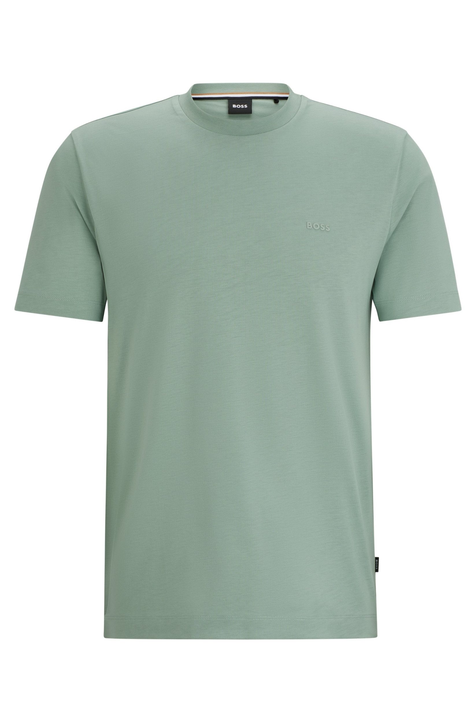 BOSS T-Shirt T-Shirt mit gummiertem Logo-Print günstig online kaufen