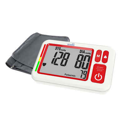 Scala Electronic Oberarm-Blutdruckmessgerät Scala SC 6750A digitales Oberarm-Blutdruckmessgerät, rot