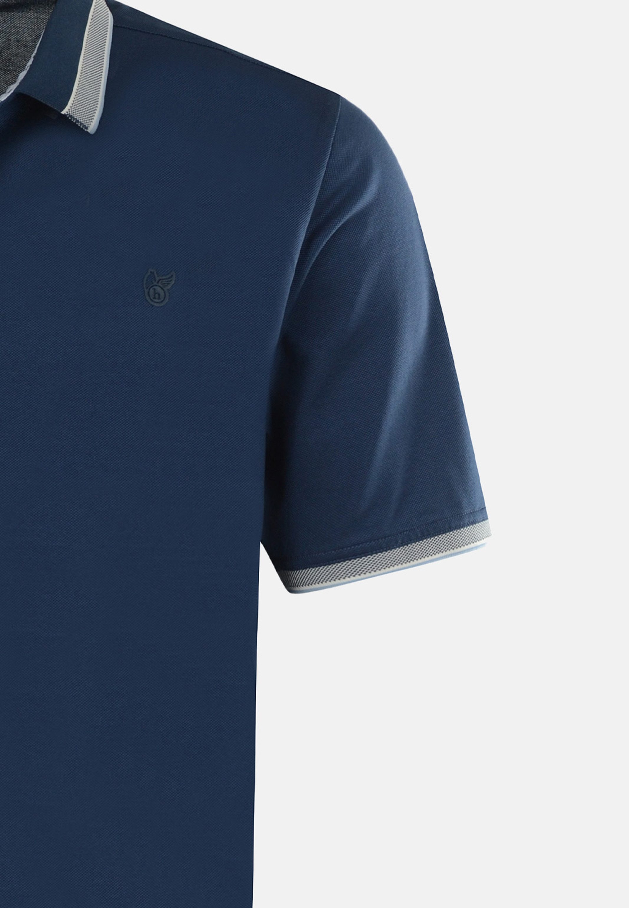 Hajo Poloshirt 2er Pack Pique (Spar-Set, 2-tlg) Poloshirt - Baumwolle - Atmungsaktiv - Strickbündchen am Armabschluss