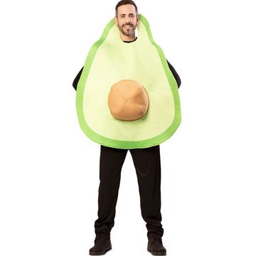 Fyasa Kostüm Avocado grüne Beere mit Avocadokern für Erwachsene
