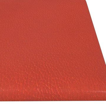 vidaXL Wandpaneel Wandpaneele 12 Stk. Rot 60x15 cm Kunstleder 1,08 m², (12-tlg)