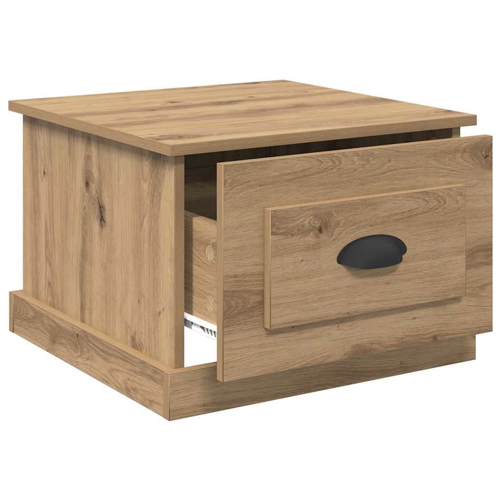 vidaXL Couchtisch Couchtisch Artisan-Eiche 50 x 50 x 35 cm Holzwerkstoff (1-St) – Bild 5 von 5