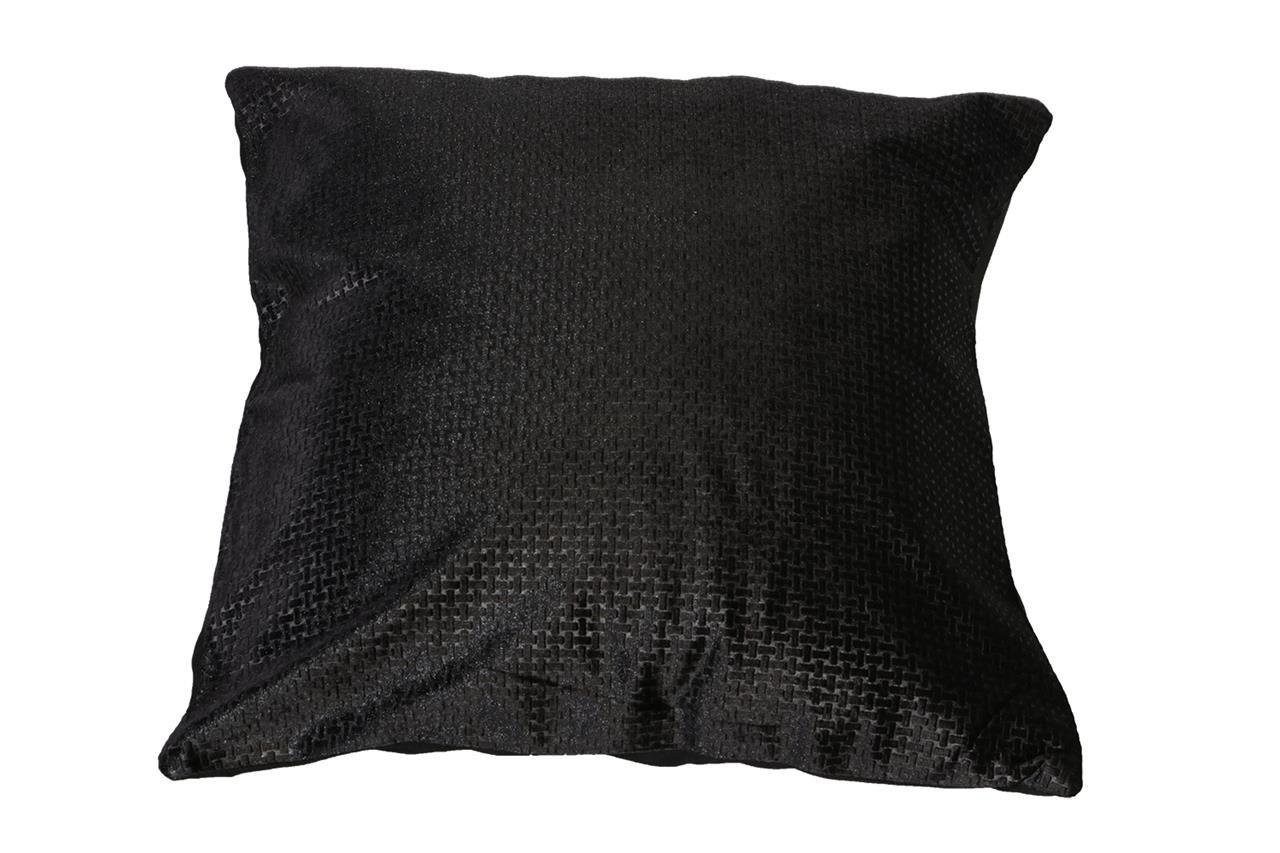 Dekonaz Kissenbezug Kissenbezug Agnes 40 x 40cm Schwarz-Metallic, (1 Stück)