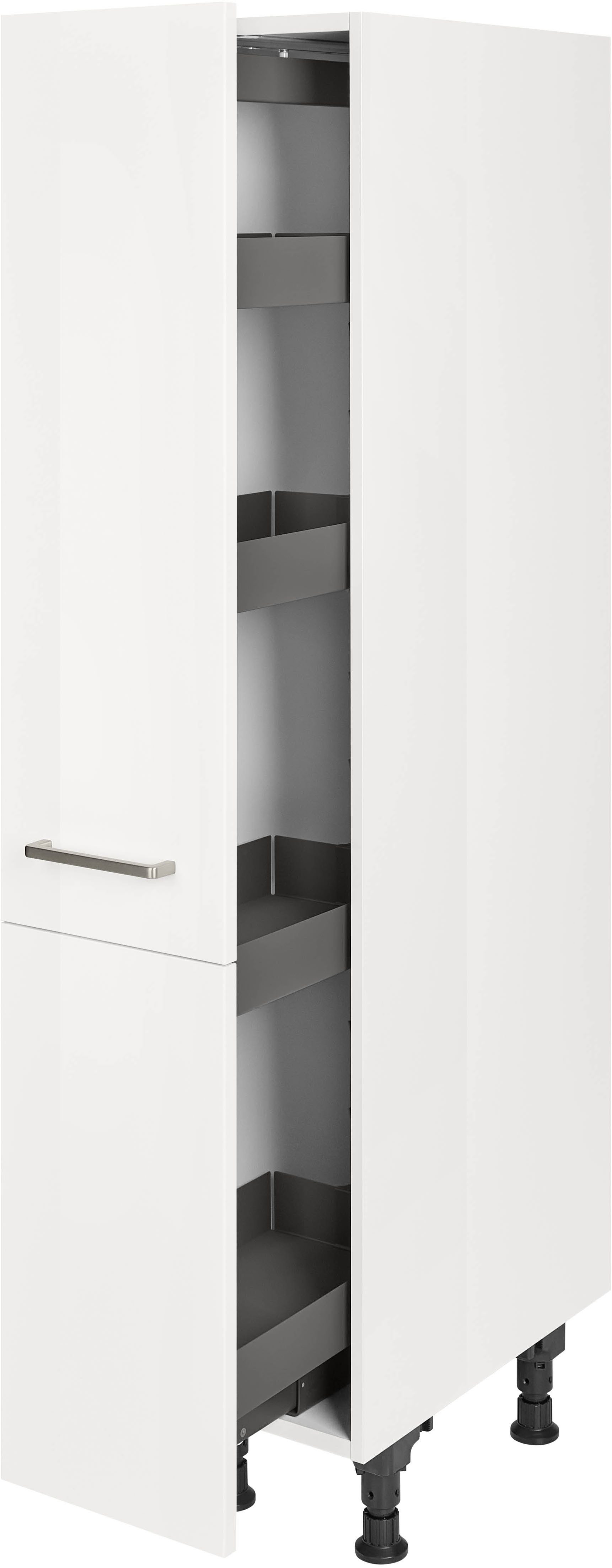 nobilia® Apothekerschrank "Flash", mit 4 Einhängekörben, Breite 30 cm, Höhe 167,8 cm, vormontiert, Ein- und Auszugsdämpfung SoftStoppPro