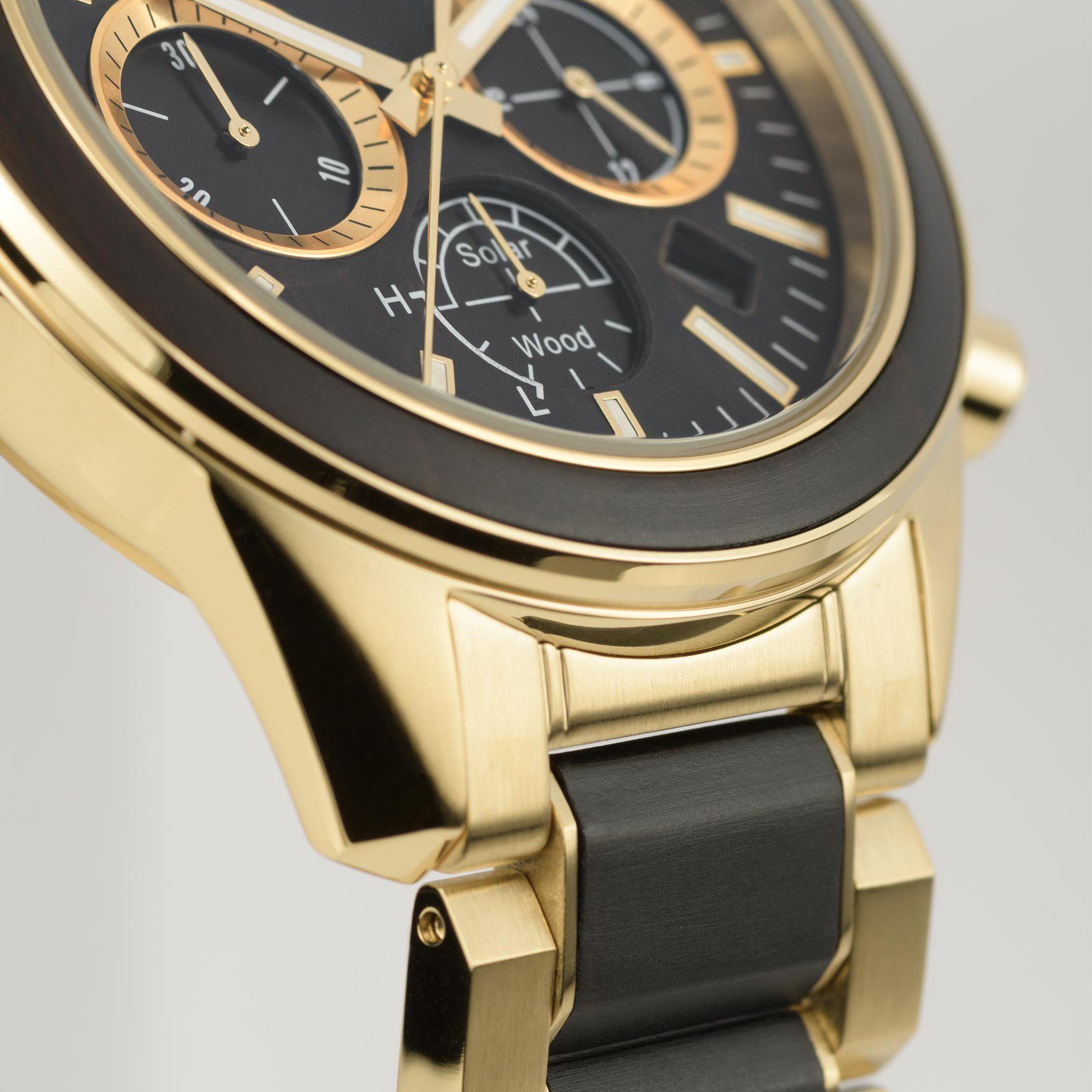 Jacques Lemans 1-2115L gold, schwarz Solaruhr Eco Power