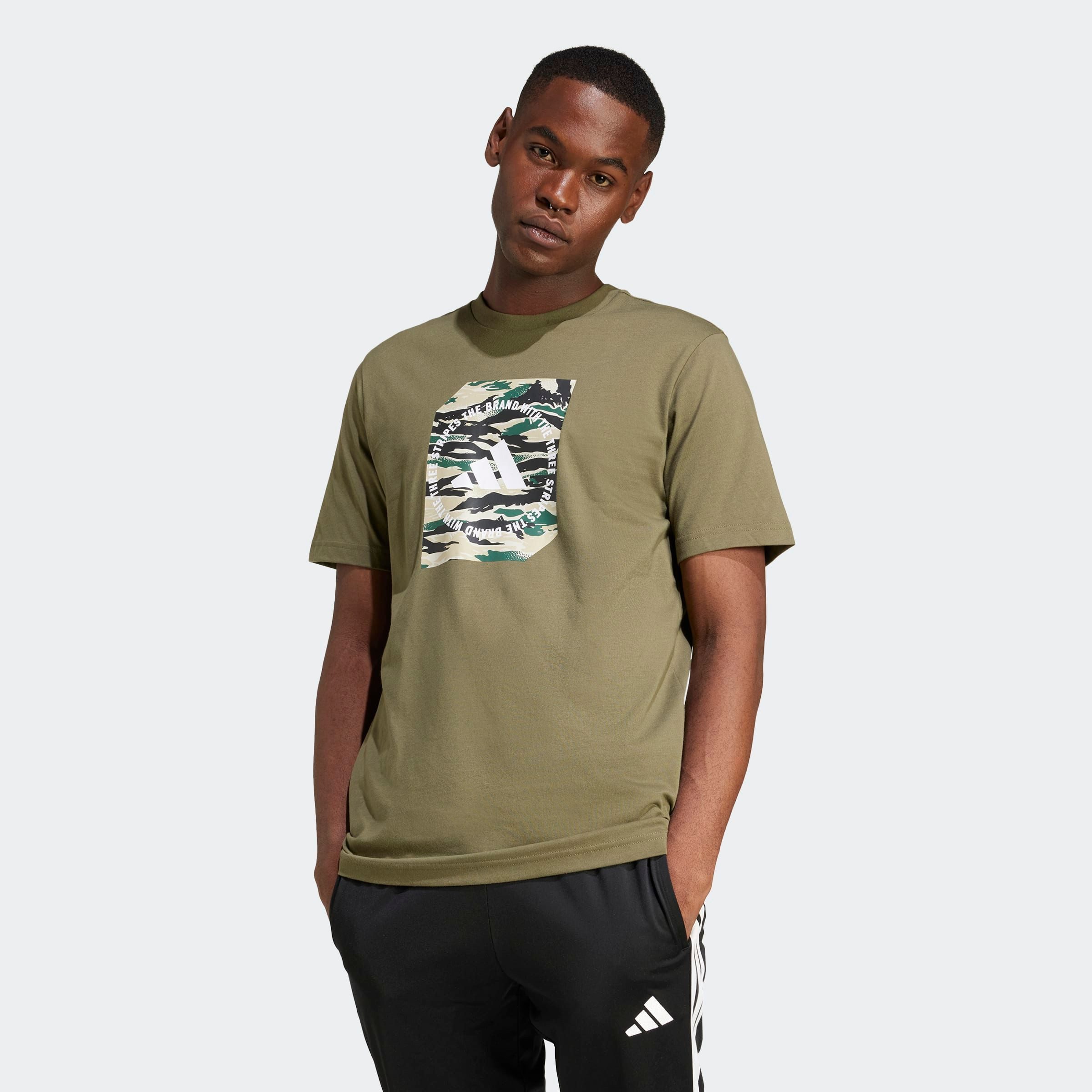 adidas Sportswear T-Shirt M C CAMO BOX T ohne Verschluss, aus weichem Singl günstig online kaufen