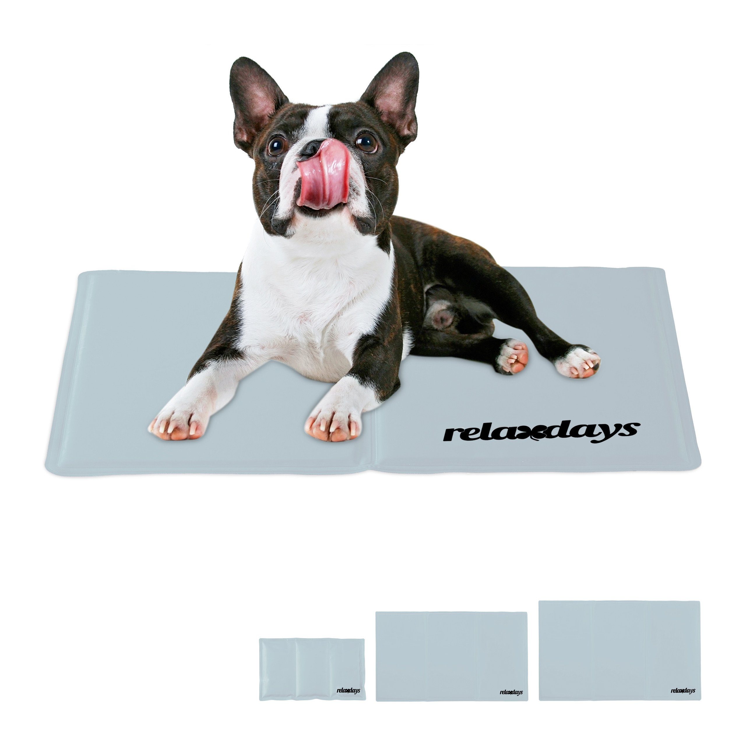 Hundematte Kühlmatte Hund grau