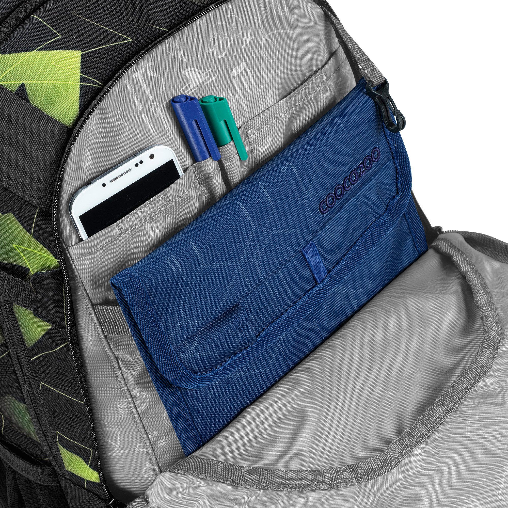 coocazoo Schulranzen Schulrucksack-Set MATE Lime Flash günstig online kaufen