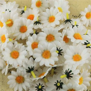 Kunstblume 100 Stücke Künstliche,Blumen Seidenblumen Dekoblüten,Home Deko (4cm), Caterize