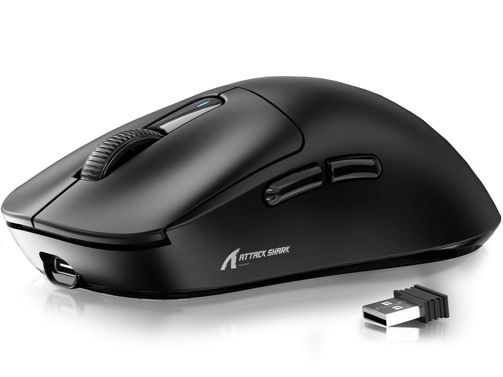 ATTACK SHARK X3 Kabellose Gaming-Maus, 49g Ultraleicht, PAW3395 Gaming-Maus (2.4G, Bluetooth, kabelgebunden, 200H)