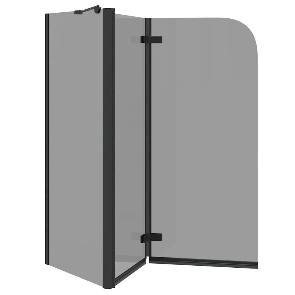 vidaXL Duschwand Bad-Duschschirm Schwarz 120 x 68 x 130 cm, (1 tlg) – Bild 4 von 5