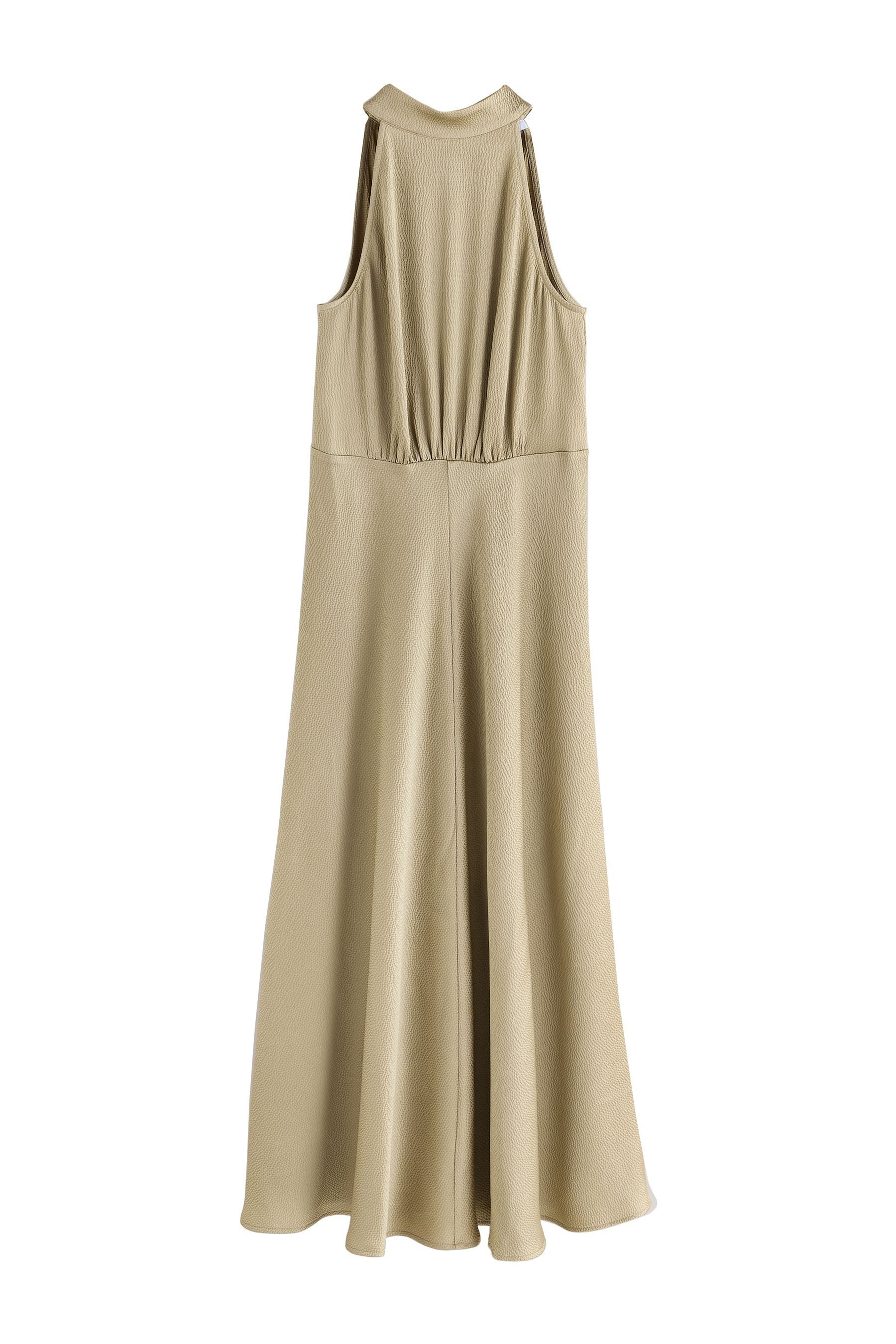 Next Midikleid Neckholder-Midikleid aus strukturiertem Satin günstig online kaufen