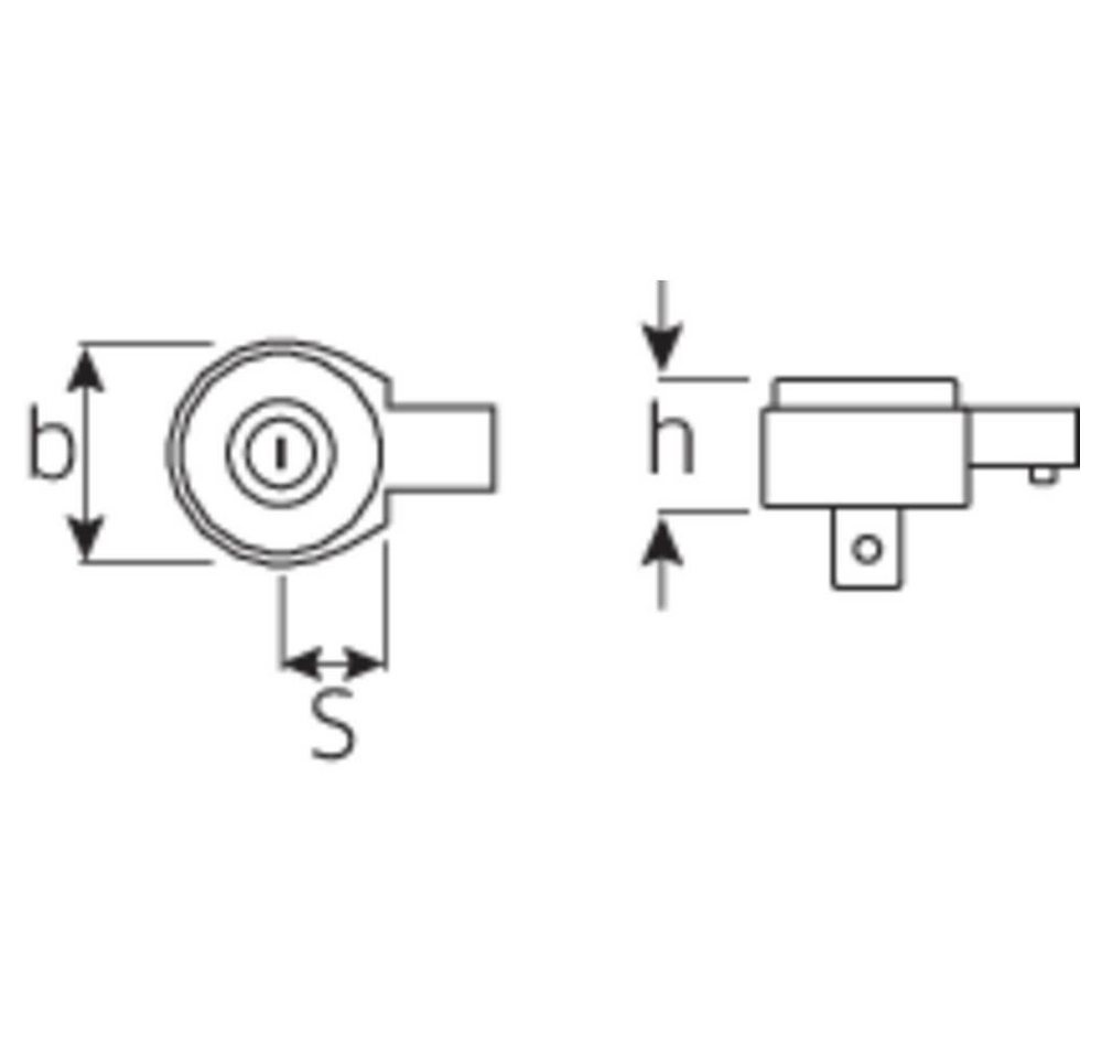 Thumbnail - Stahlwille Drehmomentschlüssel Feinzahn-Einsteckknarren Gr. 20, 1/2″, für 14x18