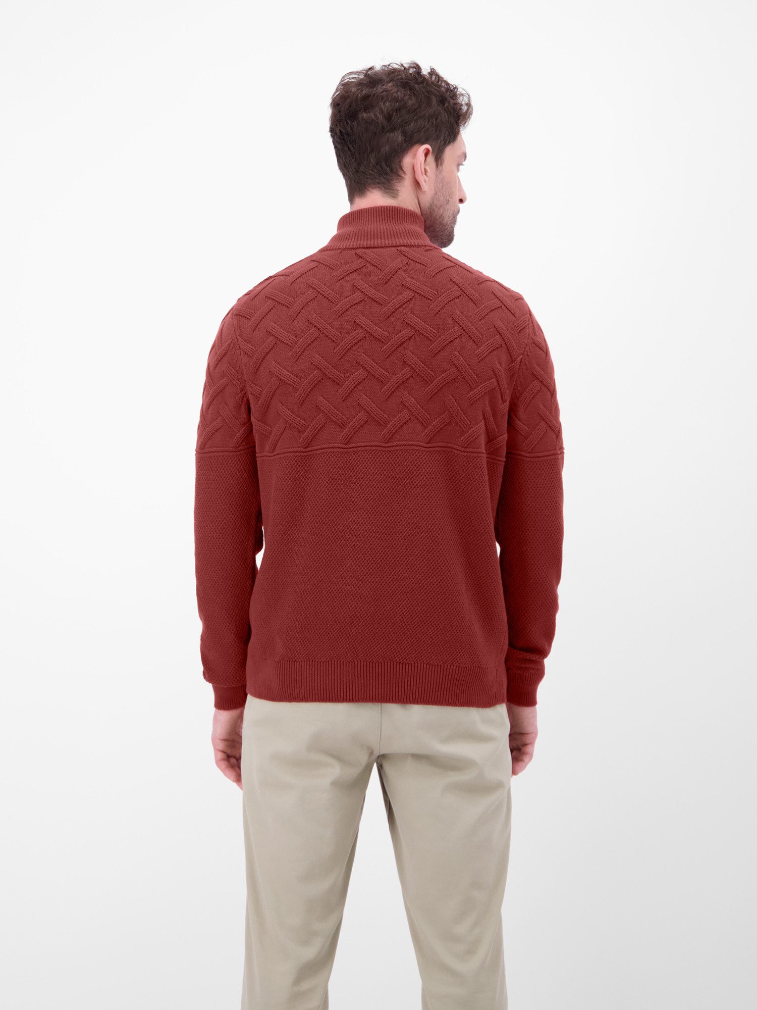 LERROS Strickpullover Herren-Troyer mit Jacquardmuster günstig online kaufen
