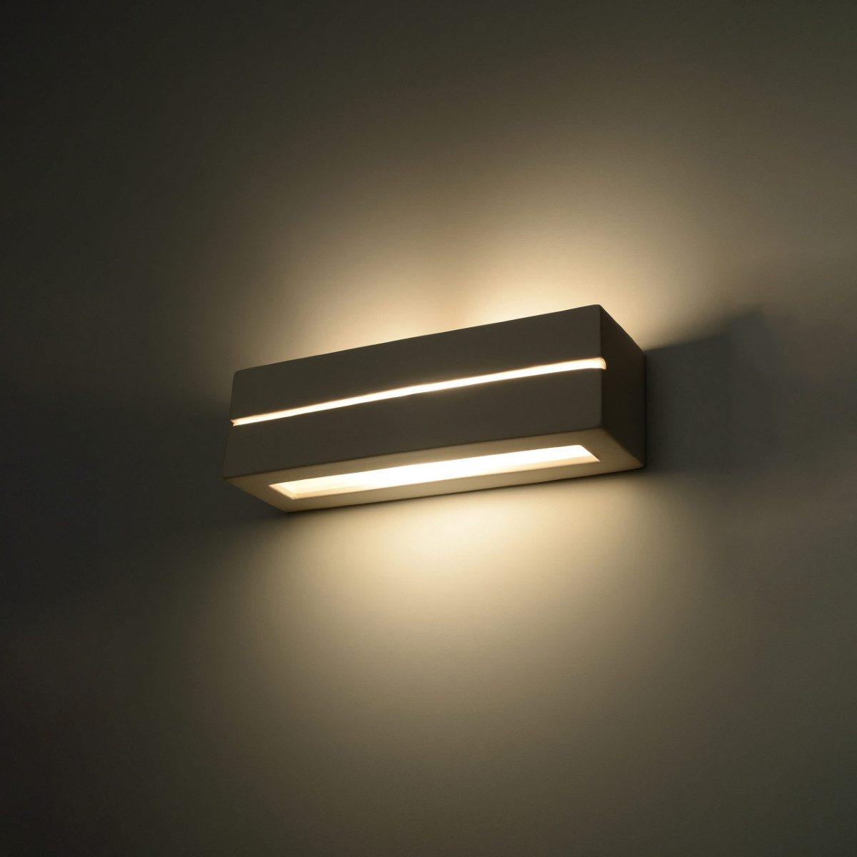 SOLLUX lighting Wandleuchte Wandleuchte Keramik Vega Line, Nicht enthalten