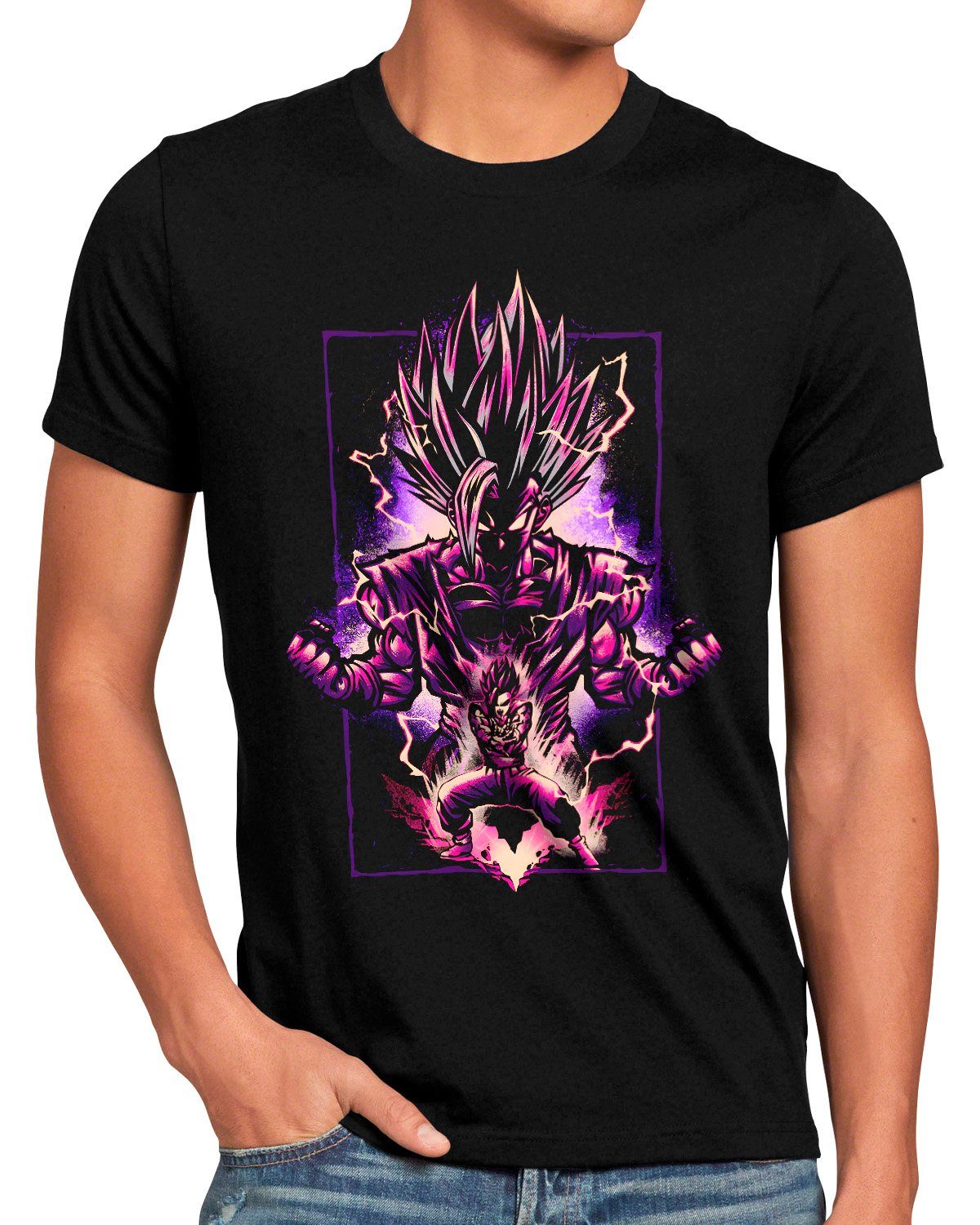 style3 Print-Shirt Herren T-Shirt Ultra Ego Strike super dragonball z gt songoku breakers the kakarot