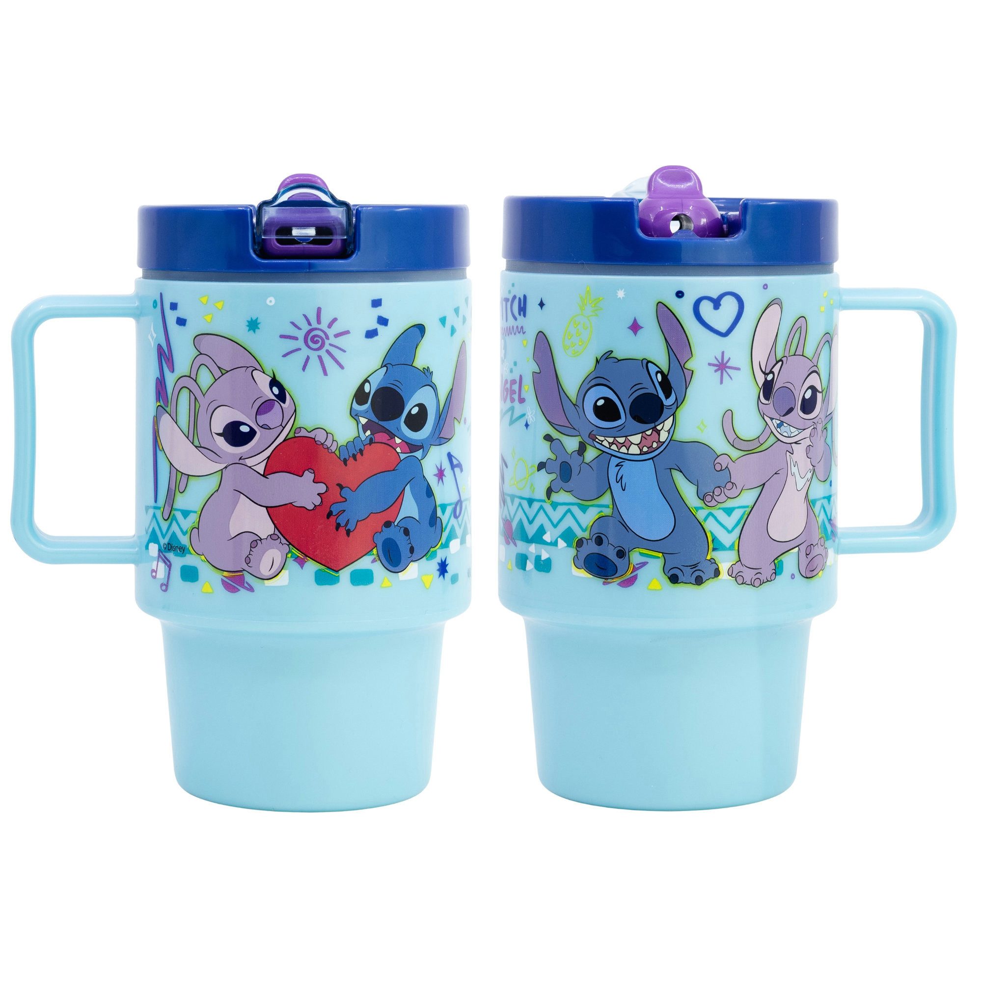 Disney Becher Disney Lilo und Stitch Angel Kinder Trinkbecher Becher 530 ml